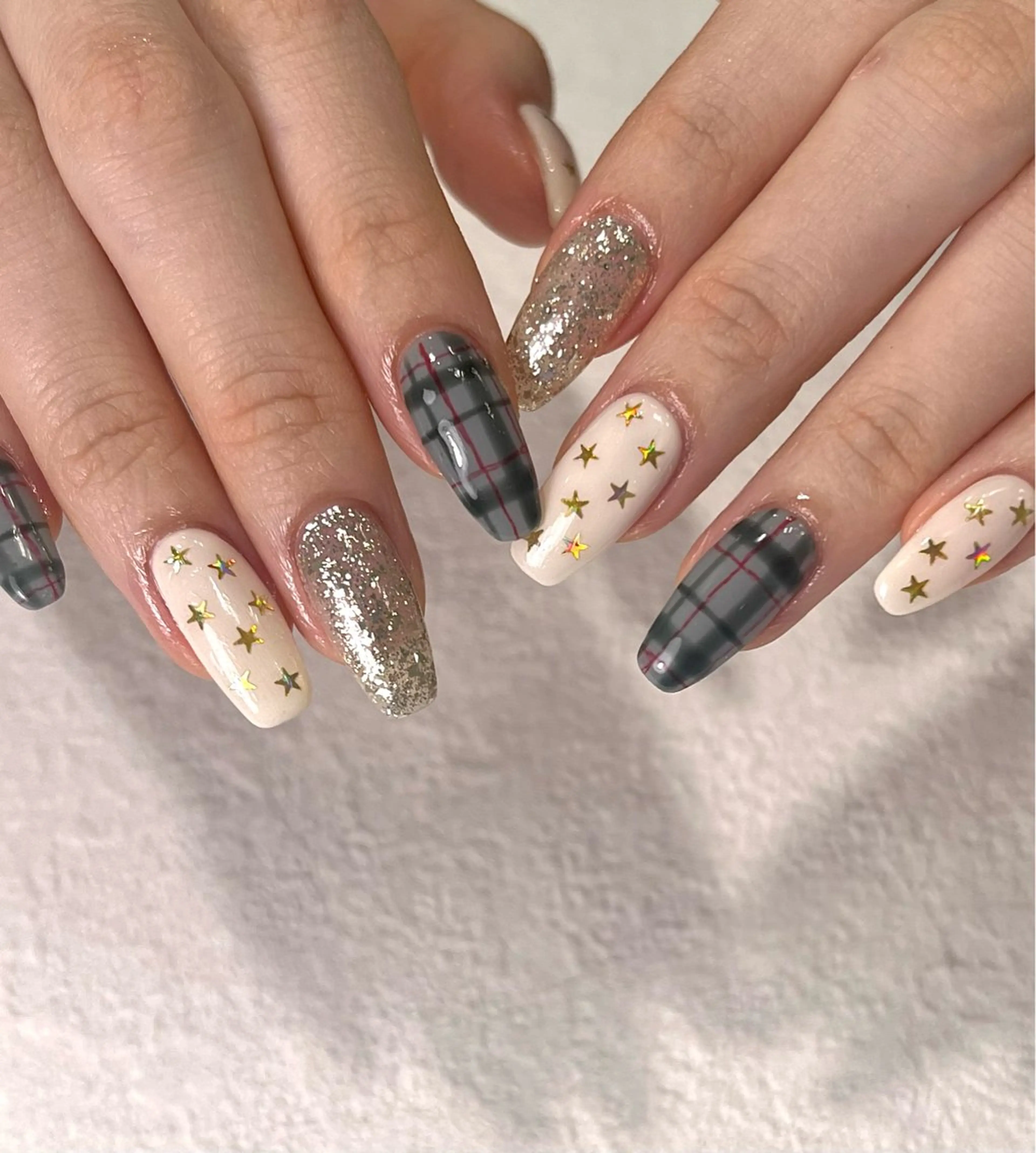 ネイル アニマル柄 ジェルネイル キラキラネイル ロングネイル パラジェル ハンドネイル フットネイル Para Sol nail　Maoのネイルデザイン