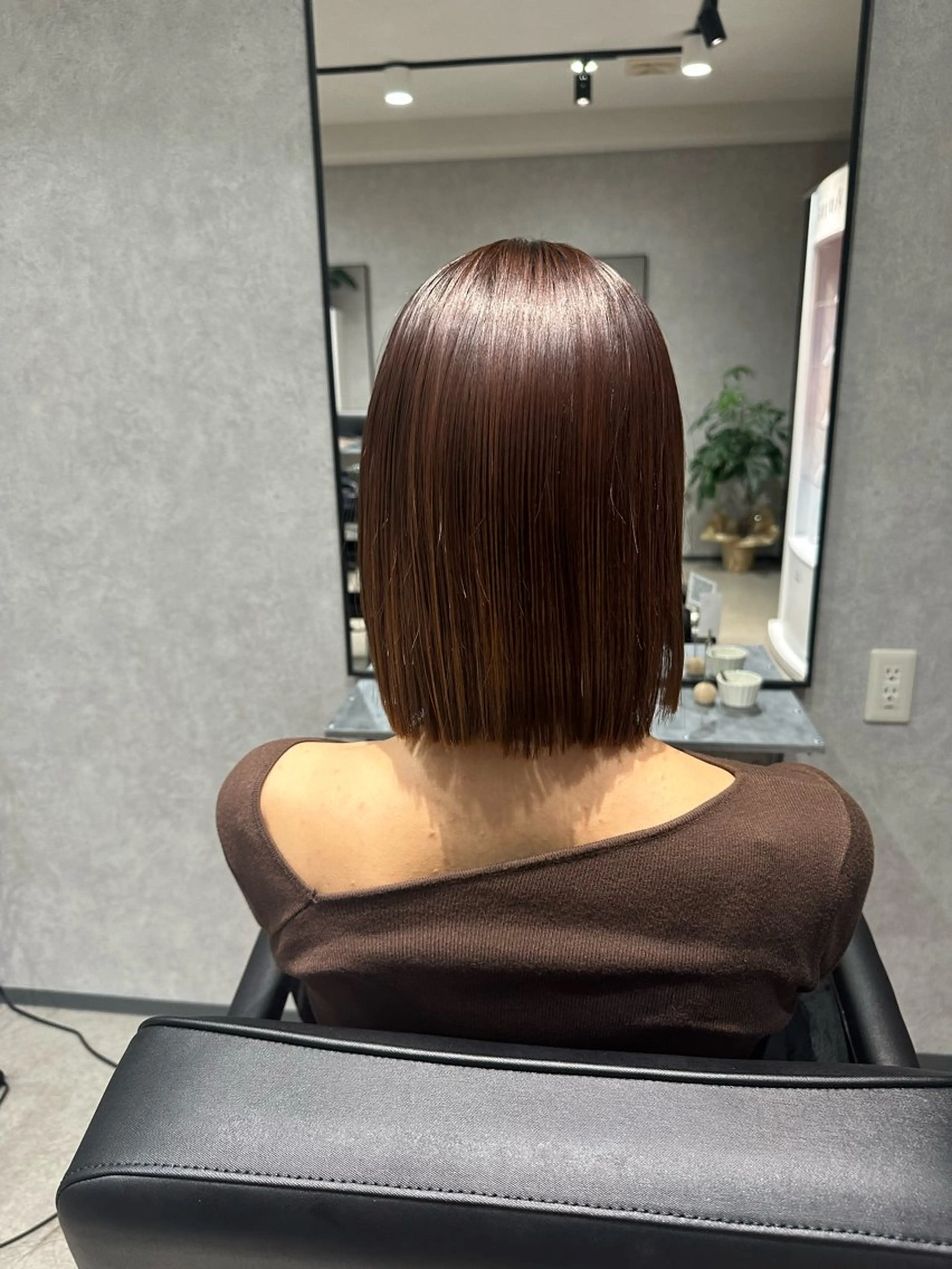 ミディアム 森 沙織のヘアスタイル