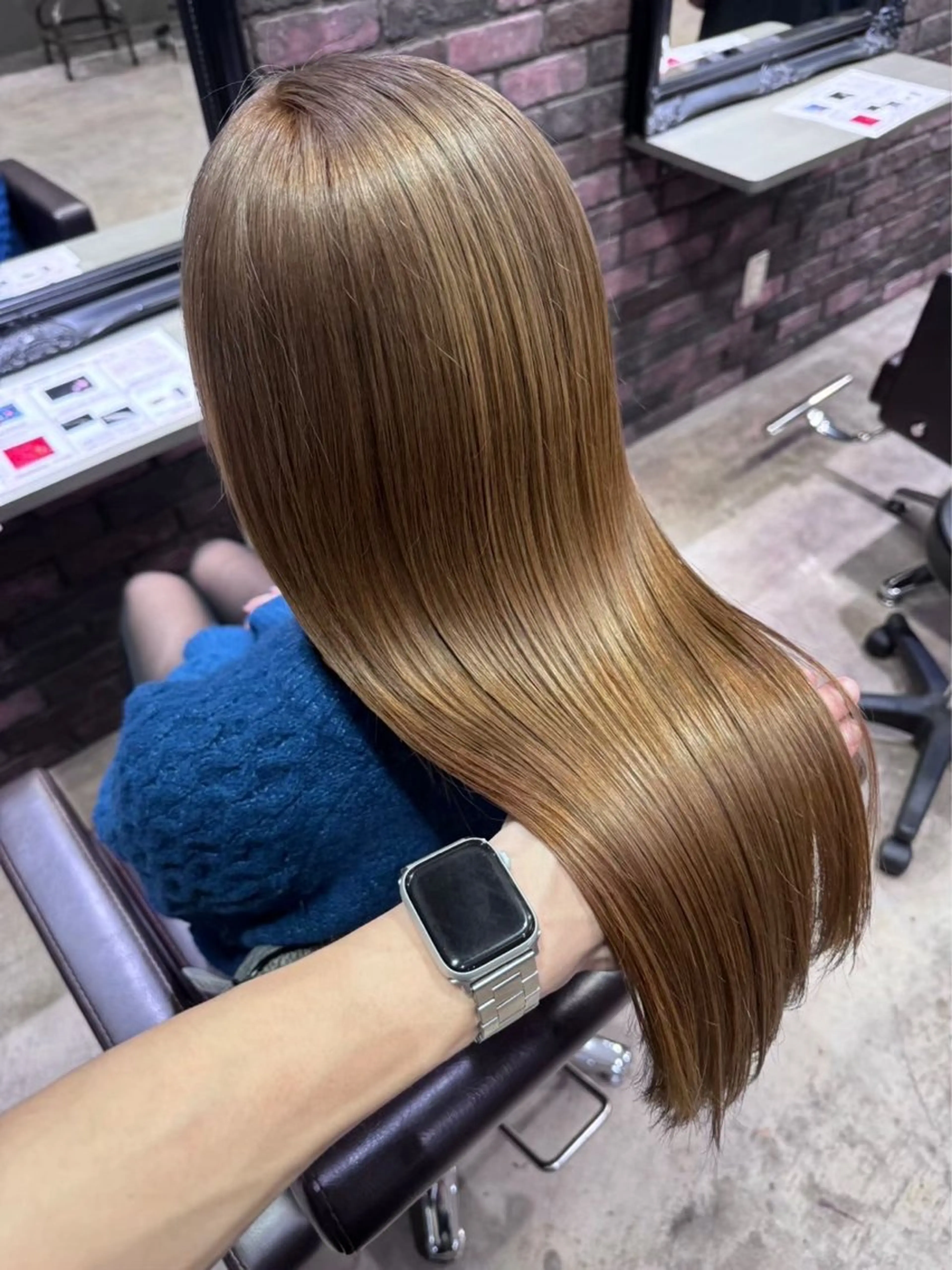 カット+ブリーチなしダブルカラー+3STEPトリートメントの写真