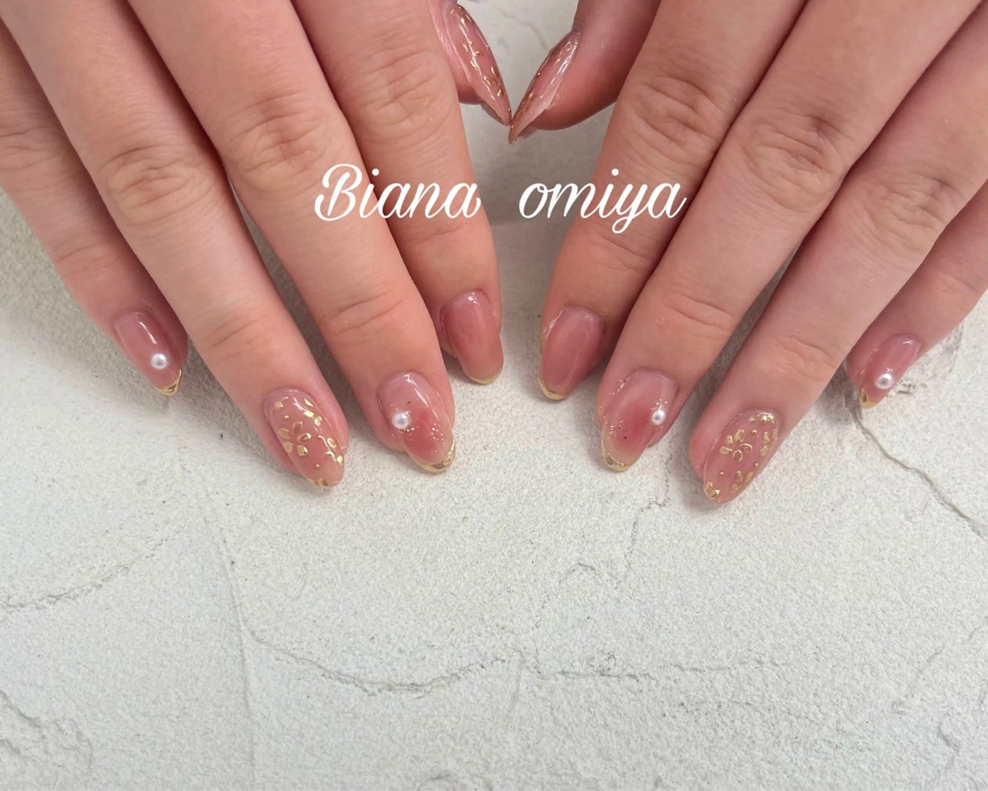 ネイル フラッシュネイル フレンチネイル ジェルネイル グラデーション マグネットネイル ハンドネイル Bianca大宮 入江のネイルデザイン