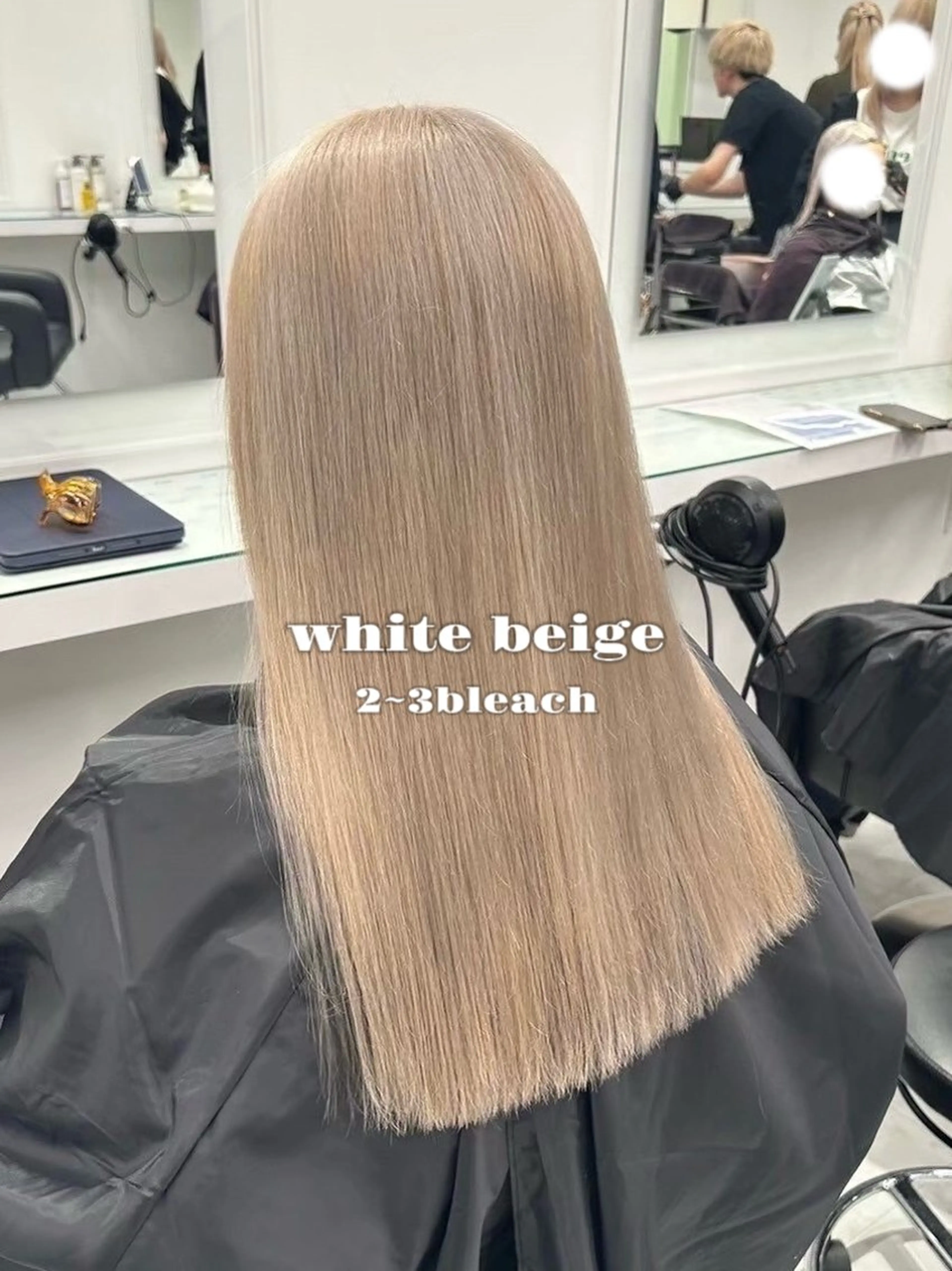 ［👱🏻‍♀️初ブリーチの方はこちら‎🤍］ブリーチ2回＋カラー＋オリジナルトリートメント🫧の写真