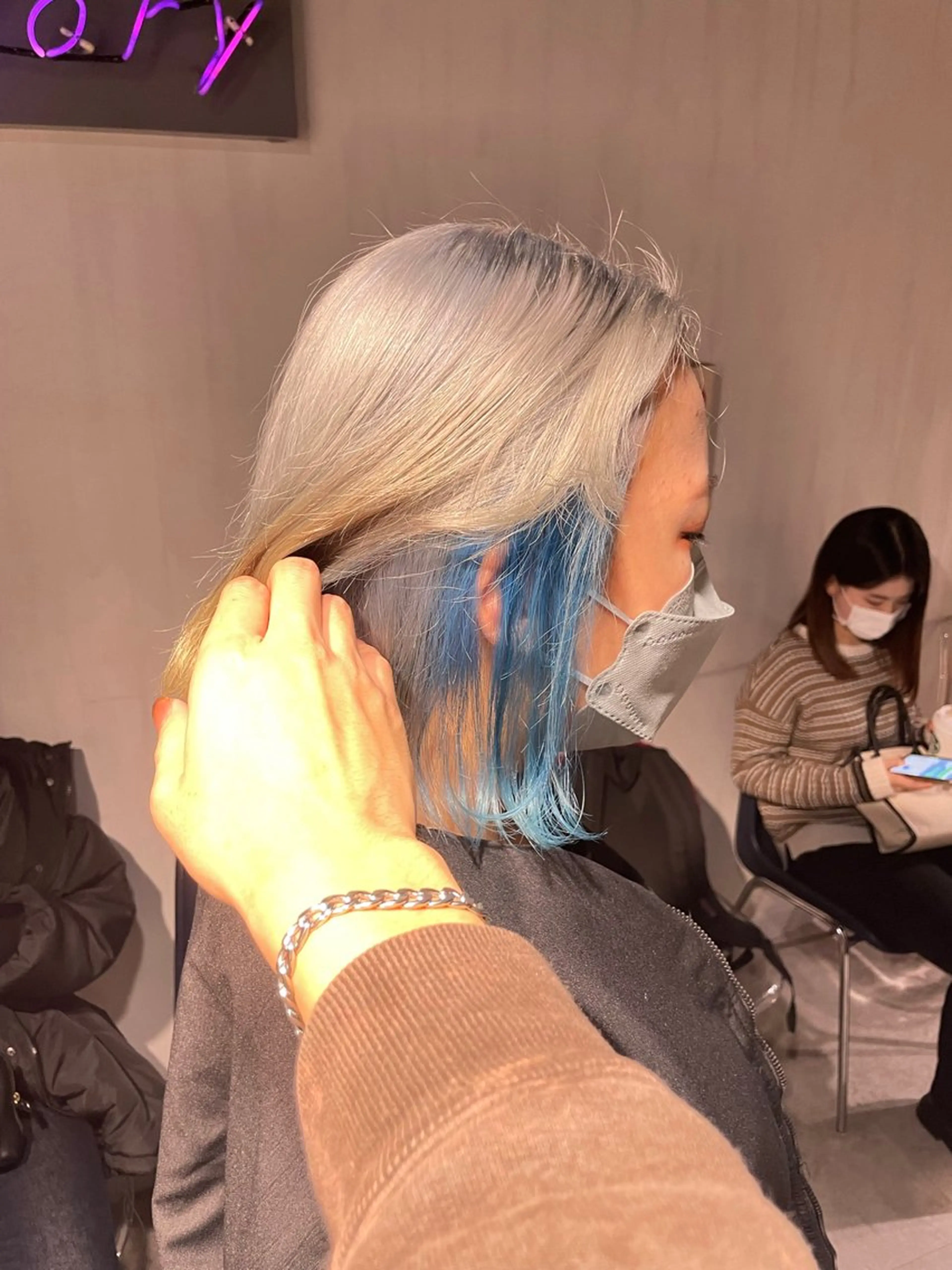 ミディアム カラー ヘアカラー トリートメント ヘッドスパ ヘアセット 🦋ハイトーンボブ ショート🦋トシキのヘアスタイル