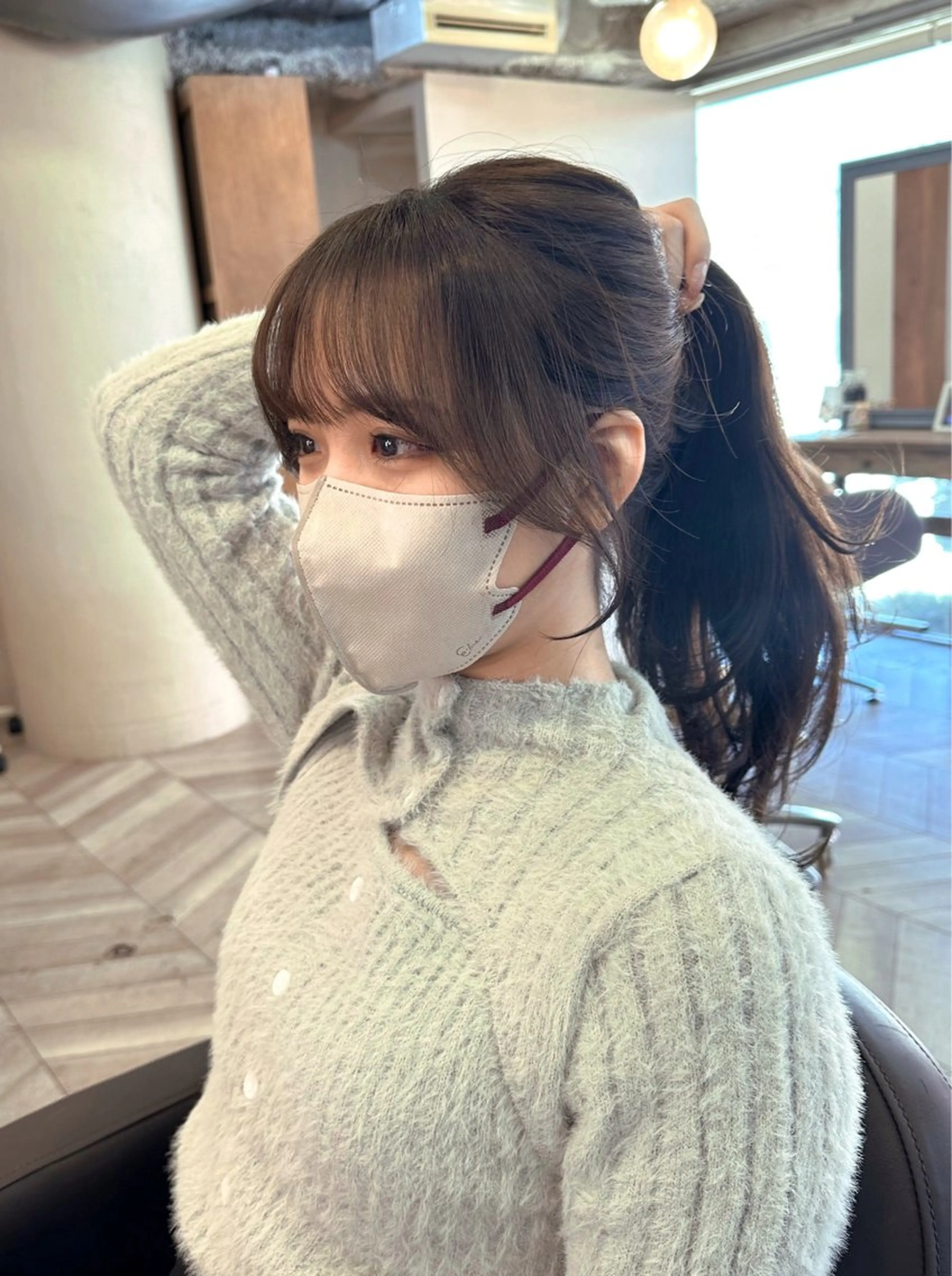 ロング レイヤー/顔周り 田山　穂波のヘアスタイル