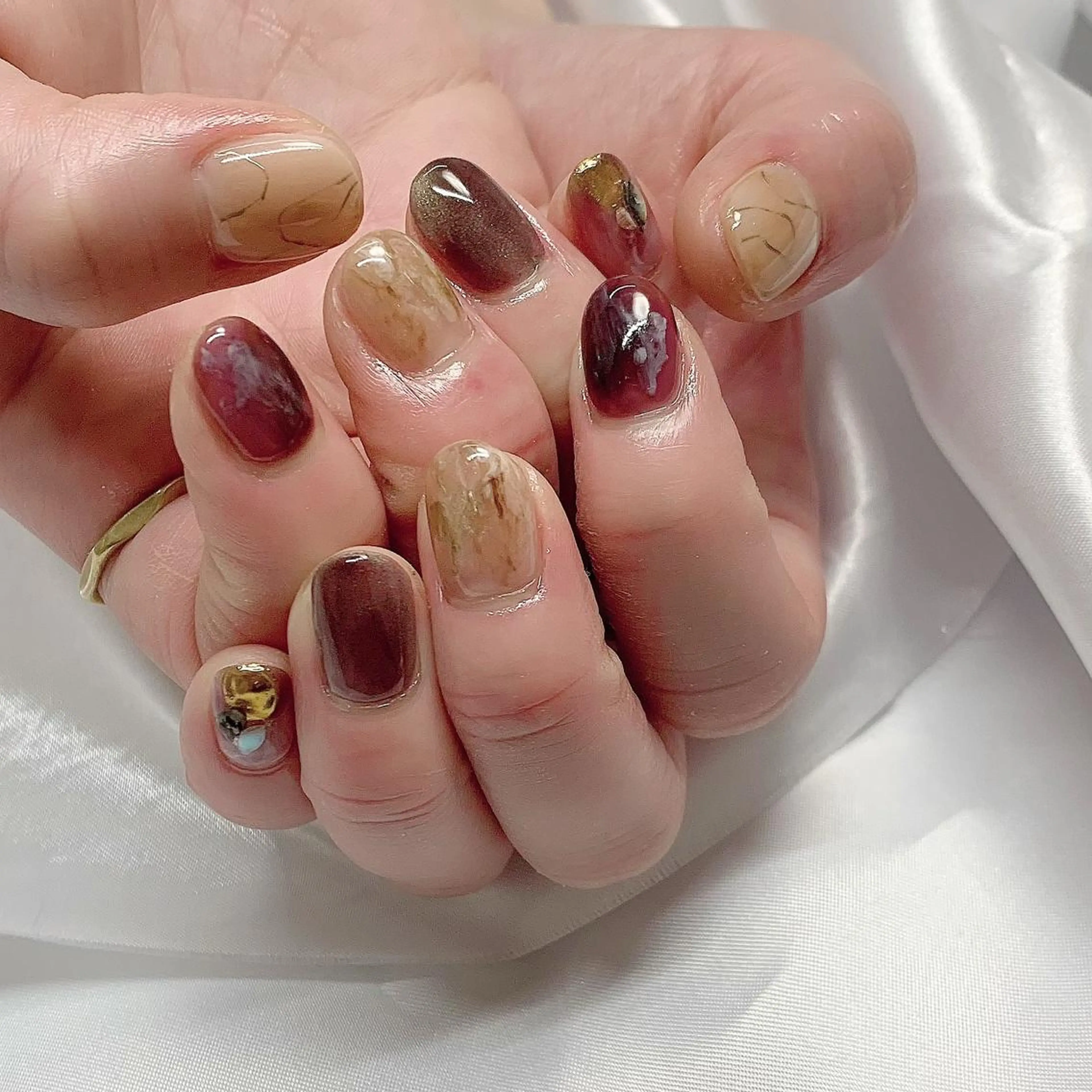 ネイル ハンドネイル ネイリストUSUI♡ パラジェルフィルインのネイルデザイン