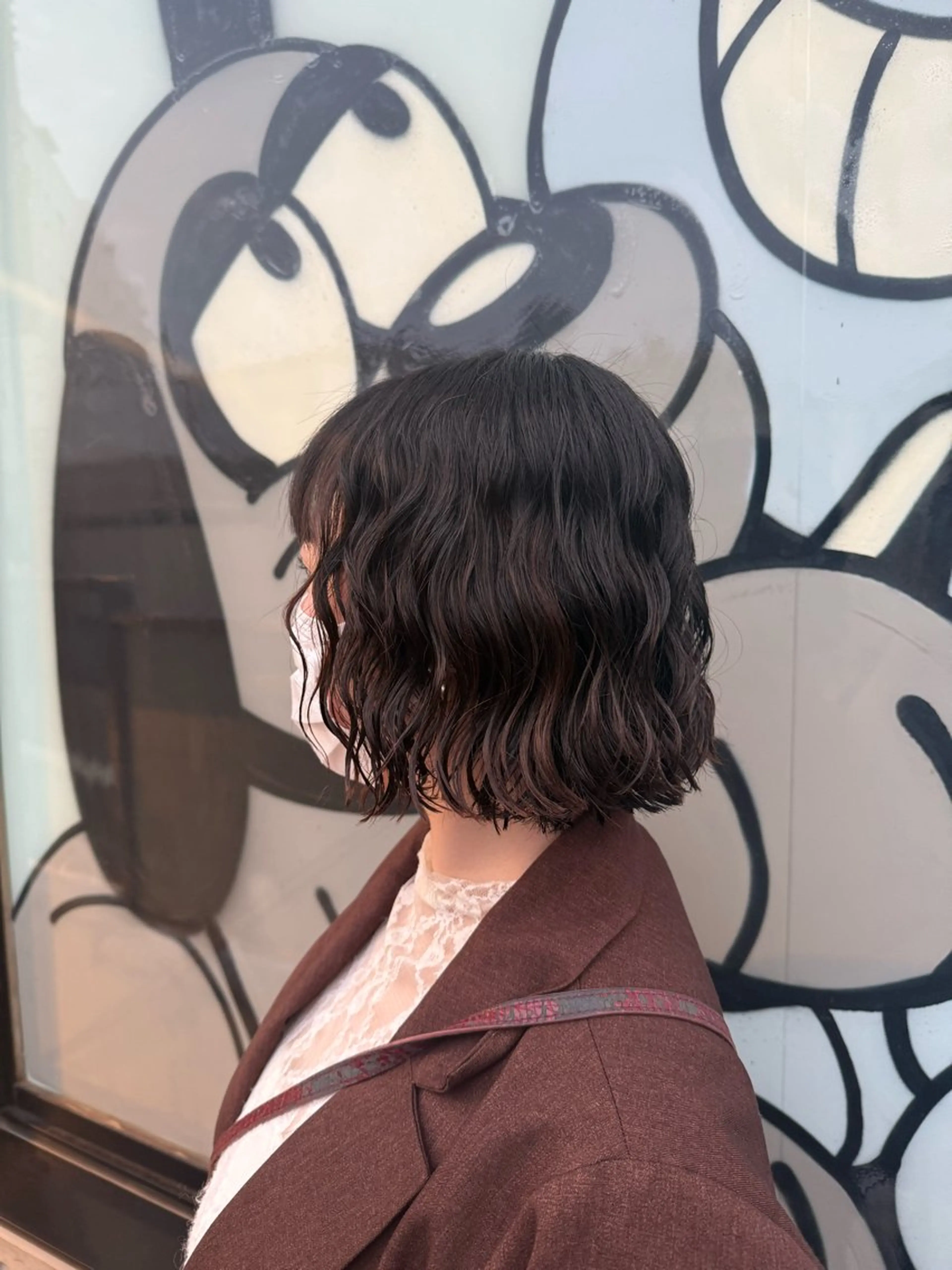 ミディアム カット パーマ デジタルパーマ/ ウェーブパーマ/神野のヘアスタイル