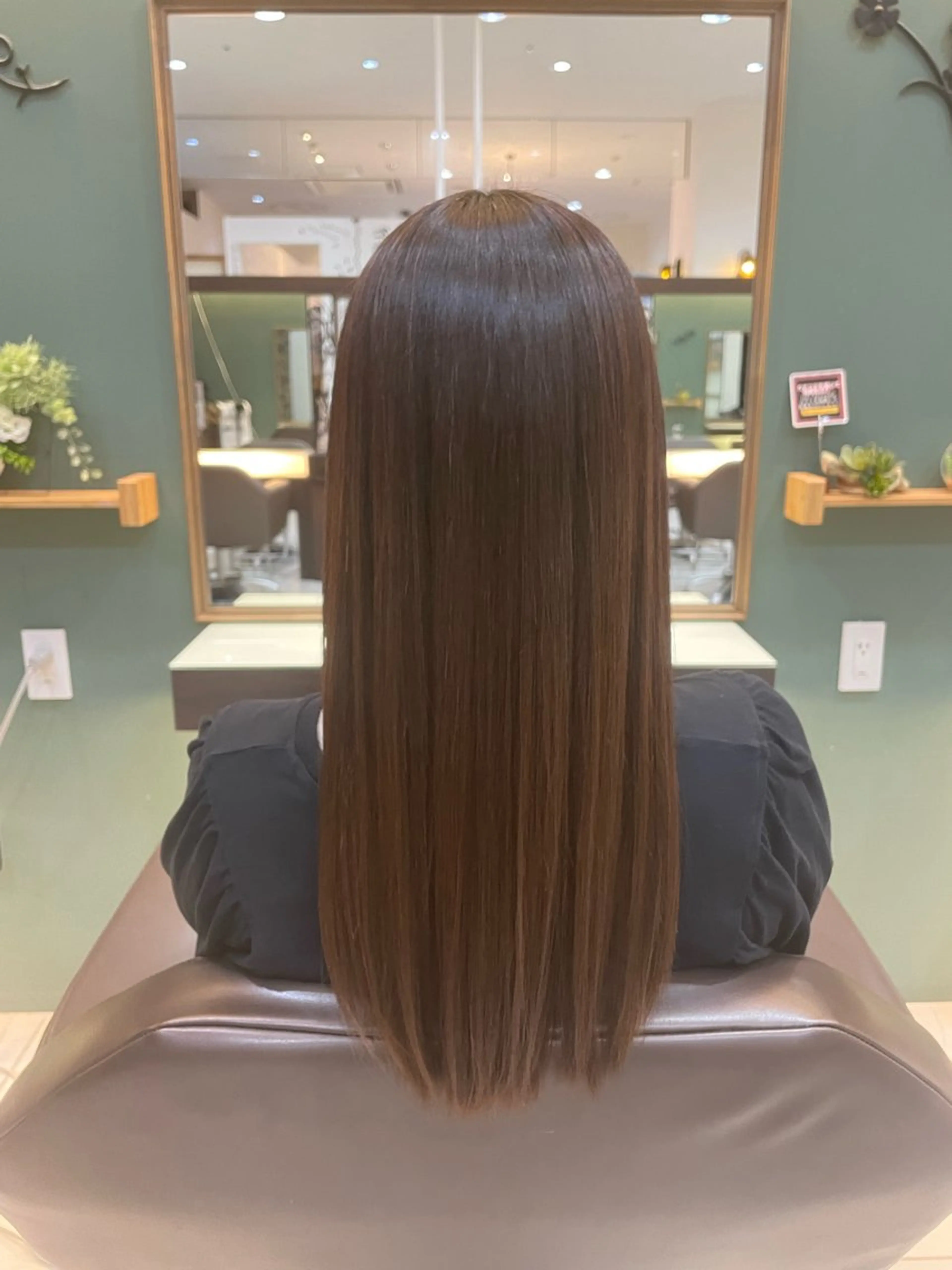 ロング パーマ 縮毛矯正 アールグランデ あやのヘアスタイル