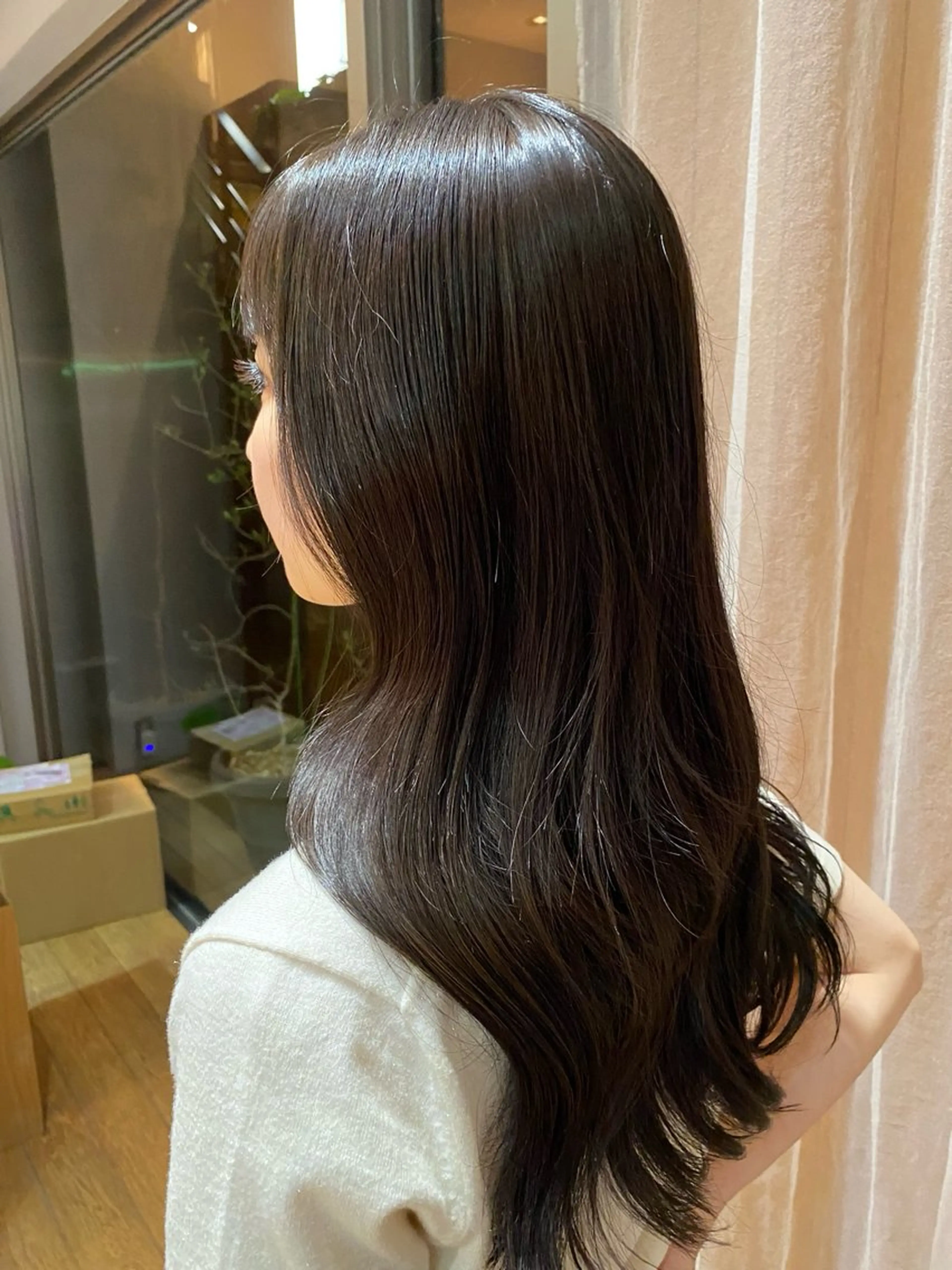 セミロング カラー 🎗️【ヘアセット 美眉】吉川玲🎗️のヘアスタイル