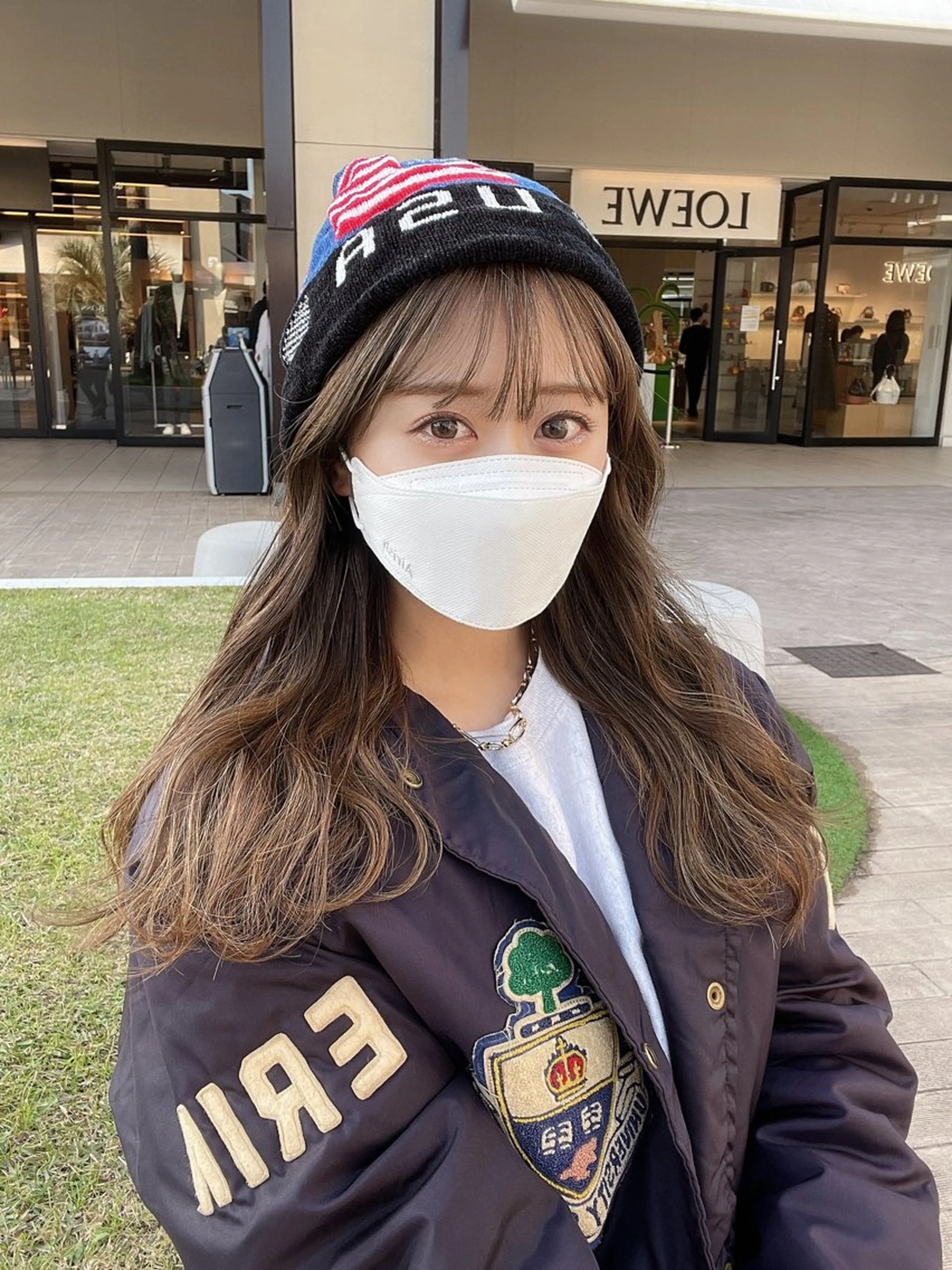 セミロング カラー パーマ ヘアアレンジ ハイライトカラー ハイライト カット ヘアカラー トリートメント 髪質改善/韓国風 レイヤー/田村祐樹のヘアスタイル