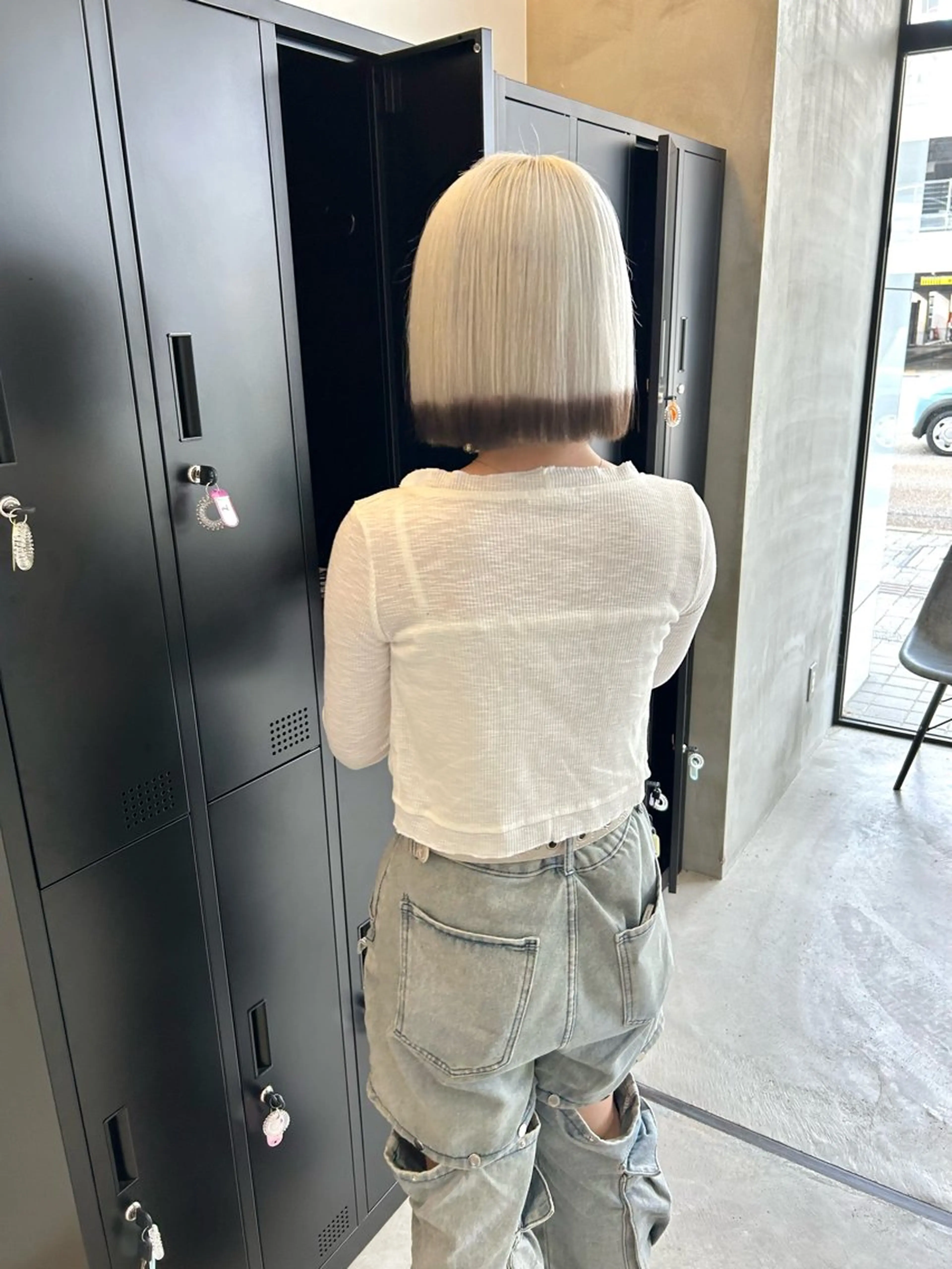 ミディアム カラー ヘアカラー 一ノ瀬 暁のヘアスタイル