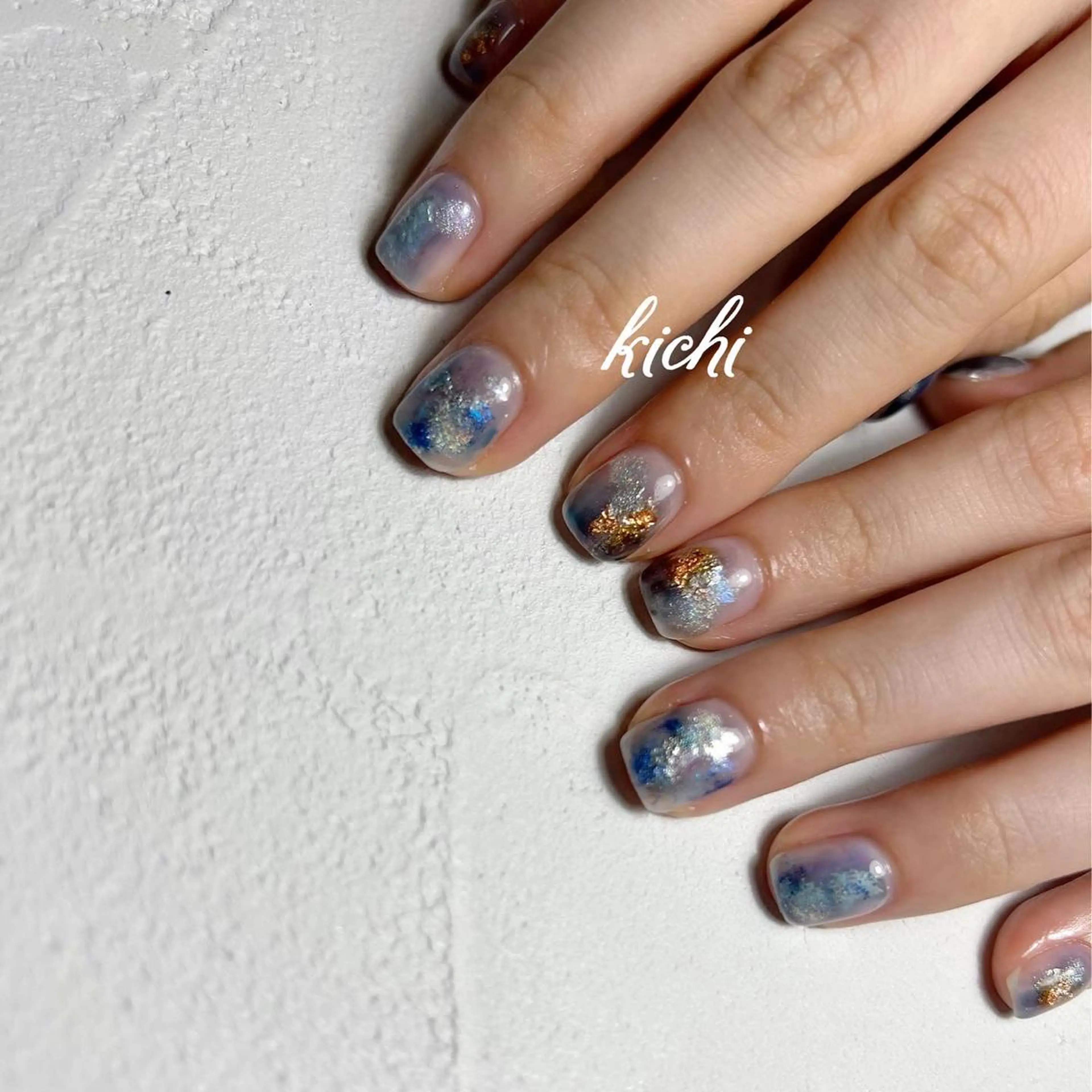 ネイル ジェルネイル 持ち込み ニュアンスネイル パラジェル 夏ネイル kichi・: *のネイルデザイン