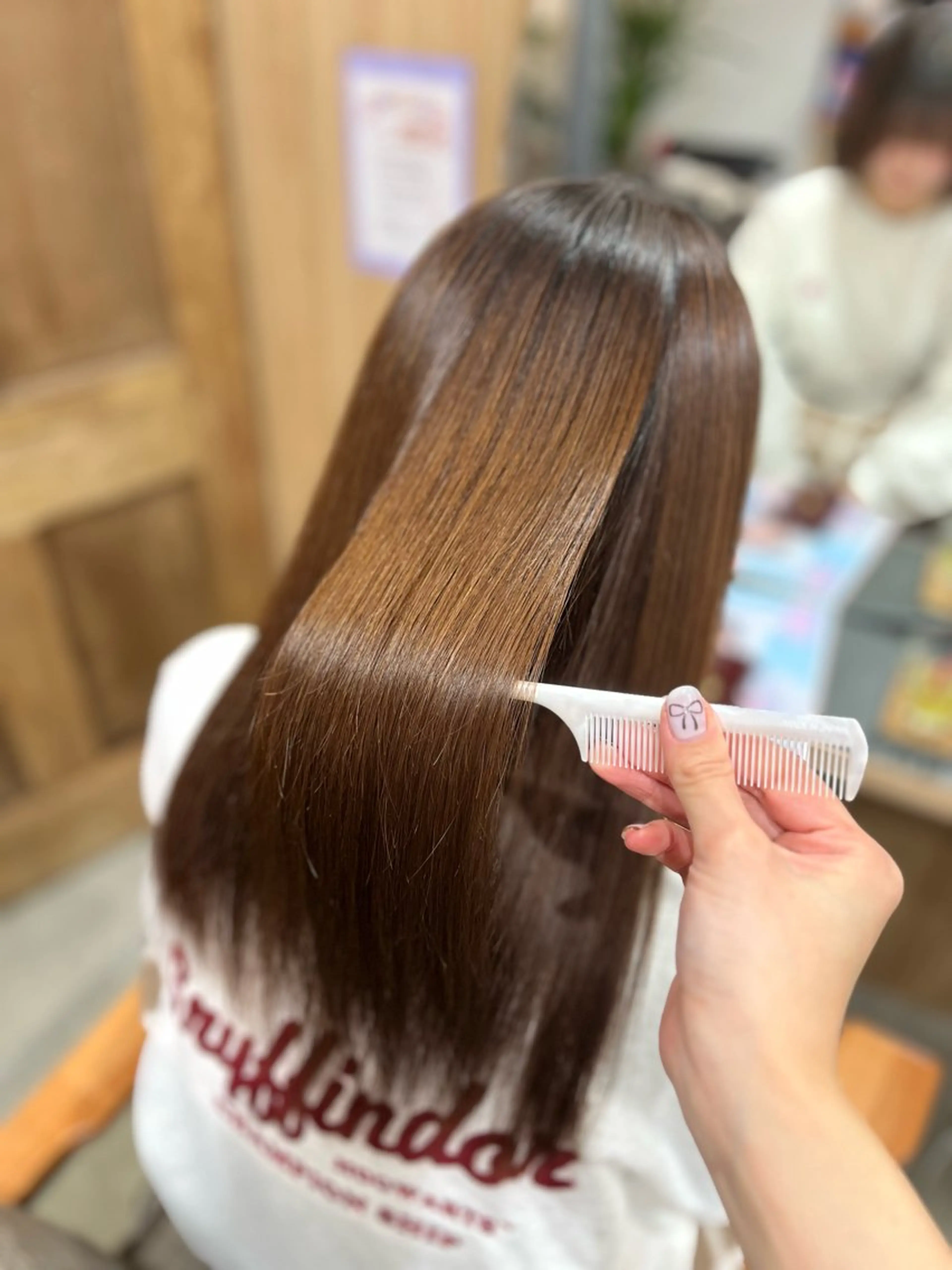 セミロング 髪質改善 縮毛矯正 カット 縮毛矯正 髪質改善/艶髪🫧 シズク🦥🌿のヘアスタイル