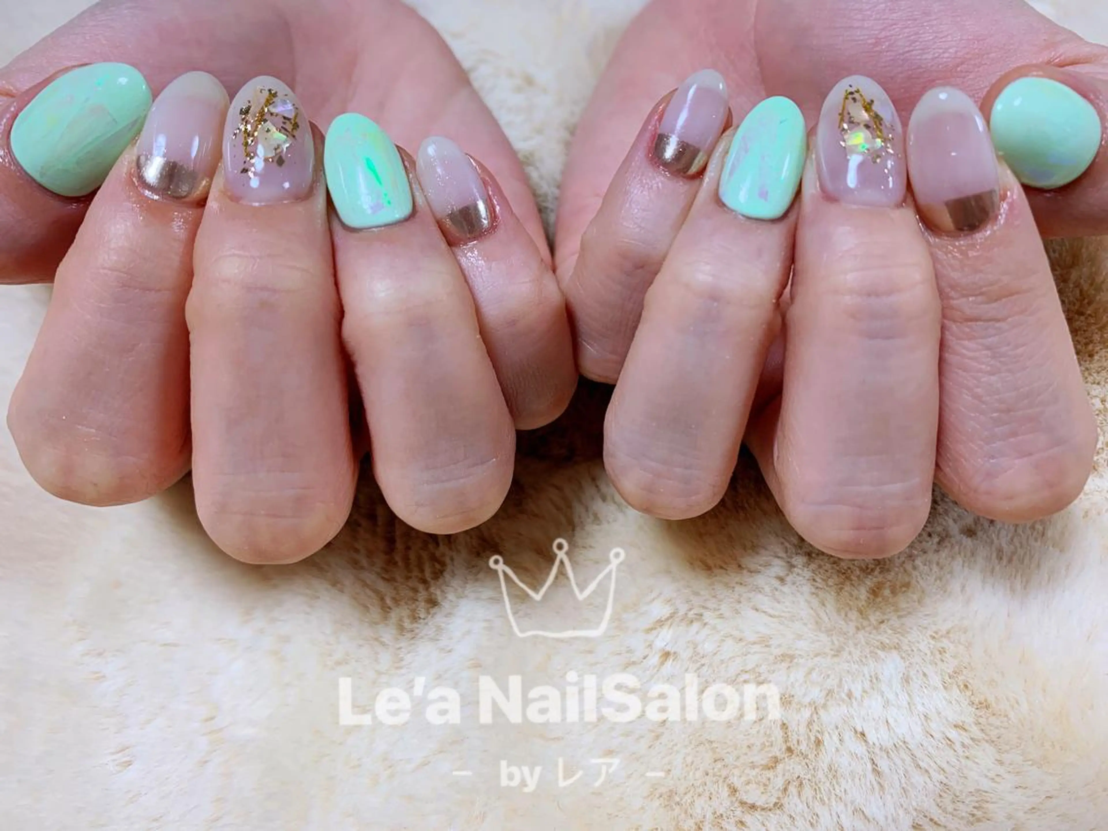 ショート カラー ネイル Le’a NailSalonのネイルデザイン