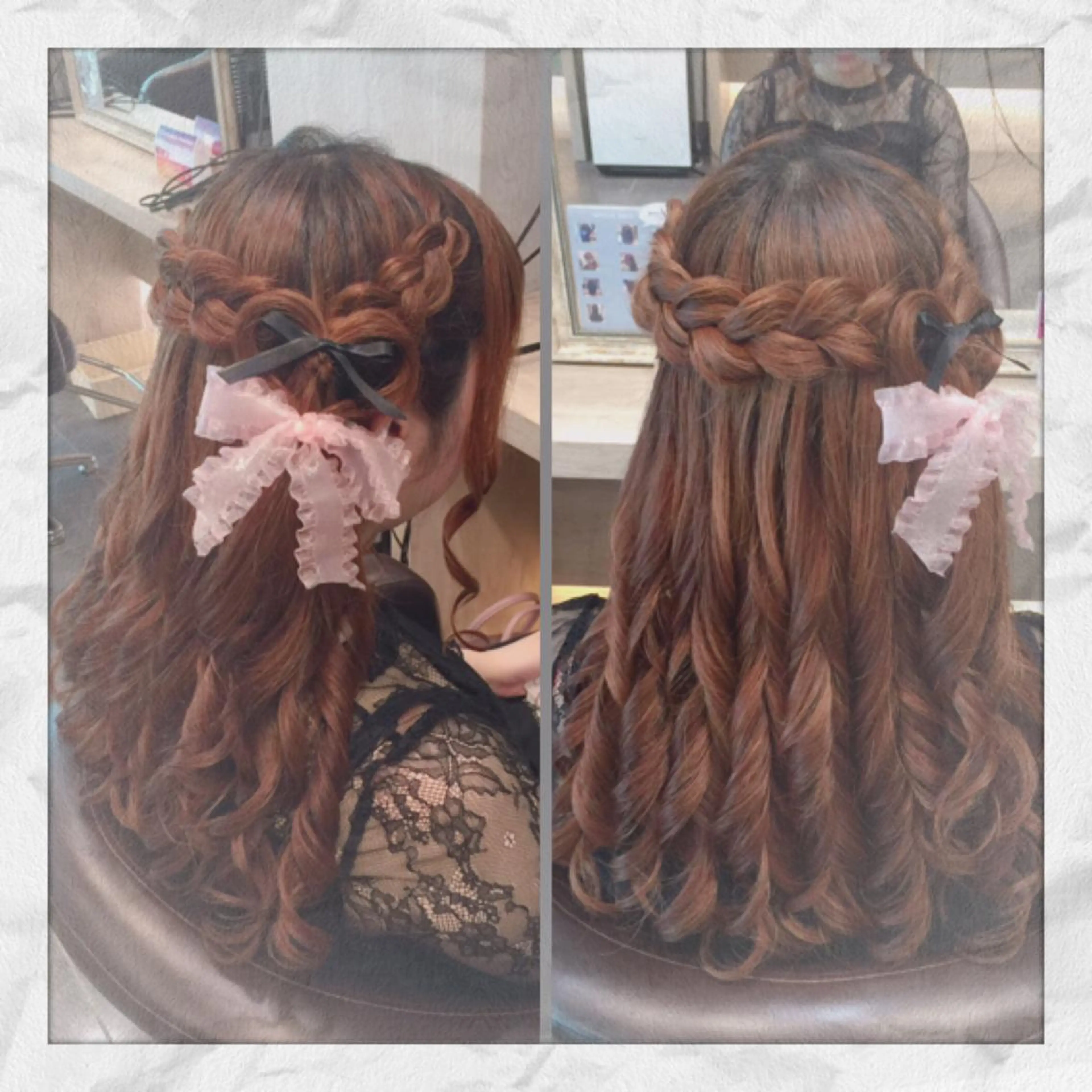 ヘアアレンジ ハーフアップ ヘアセット ヘアセット/着付け 𓇼 松本 夏美𓇼のヘアスタイル