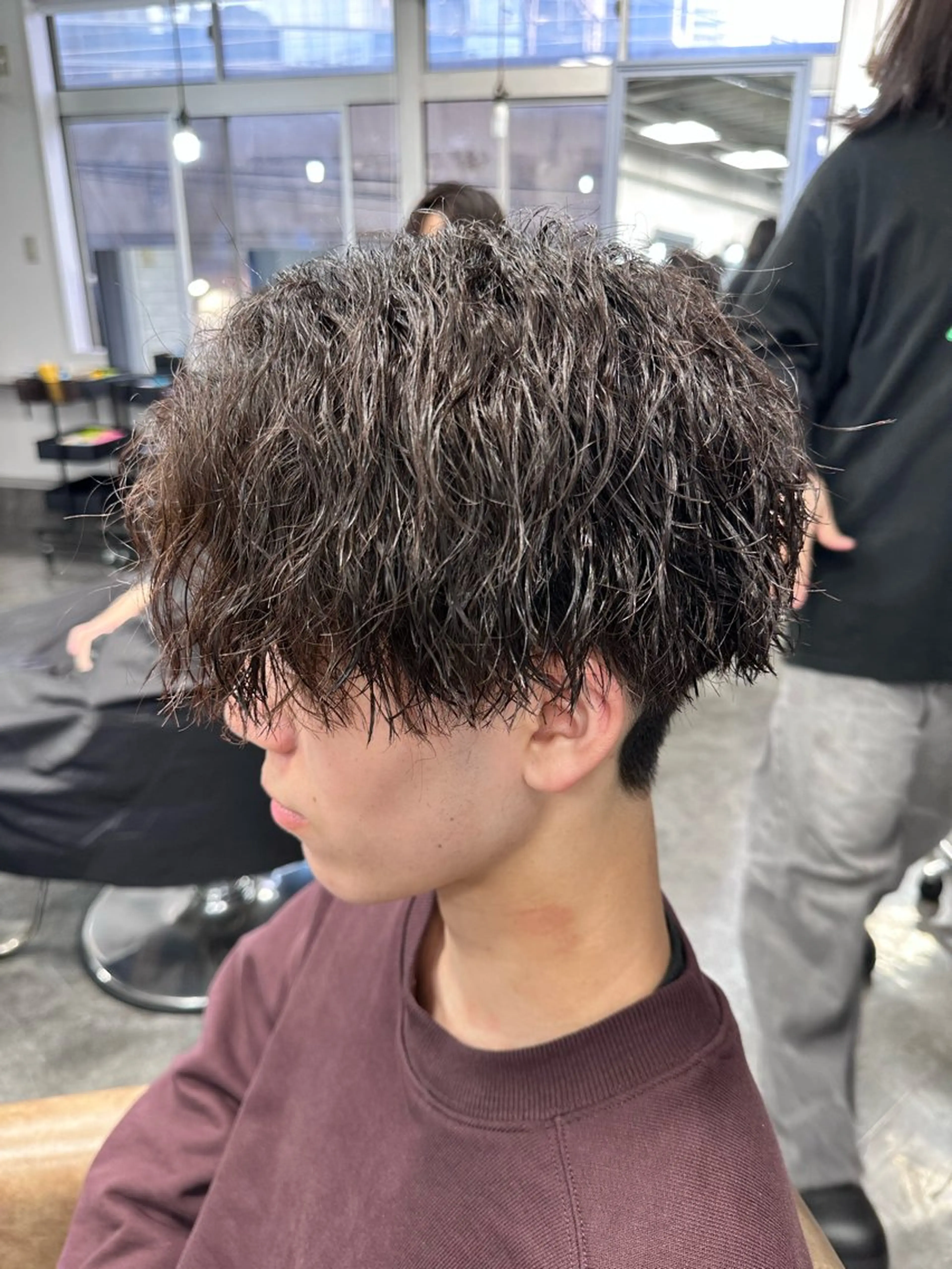 パーマ メンズ カット パーマ ニュアンス/シャドウ /韓国系/梅田茶屋町のヘアスタイル