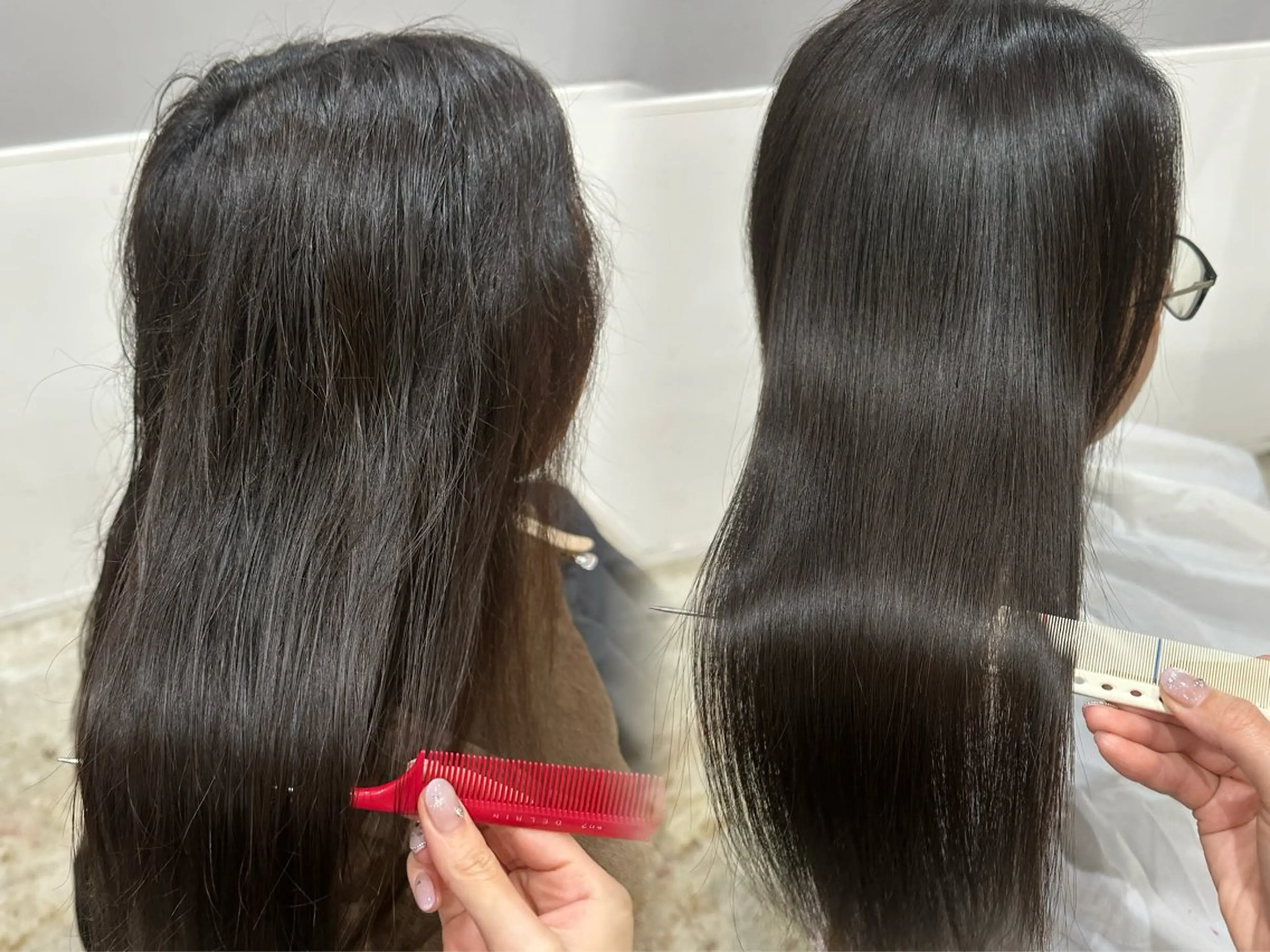 ミディアム 縮毛矯正 トリートメント miloc MOMOKAのヘアスタイル