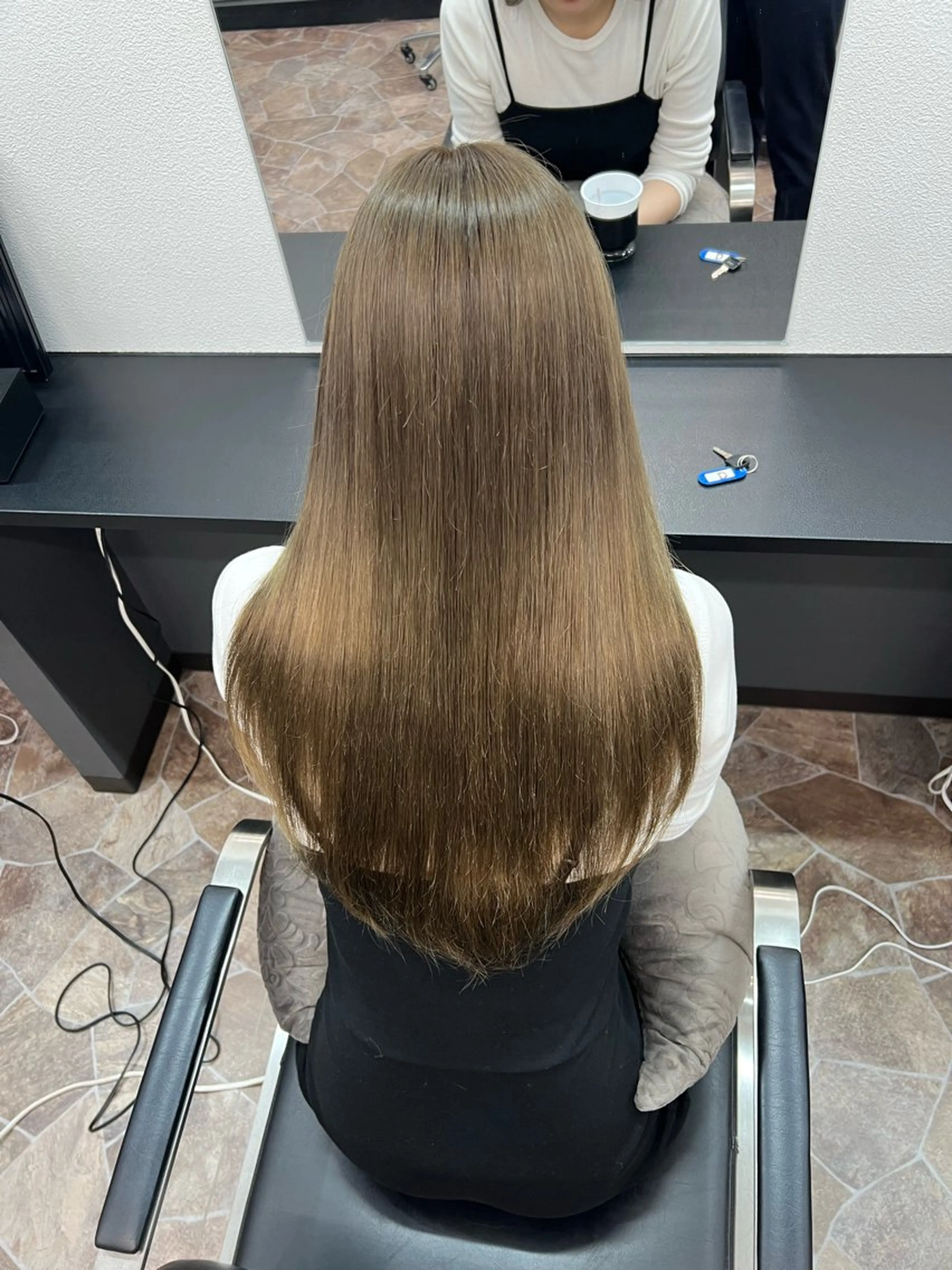 ロング ヘアカラー トリートメント 藤本 翔己のヘアスタイル