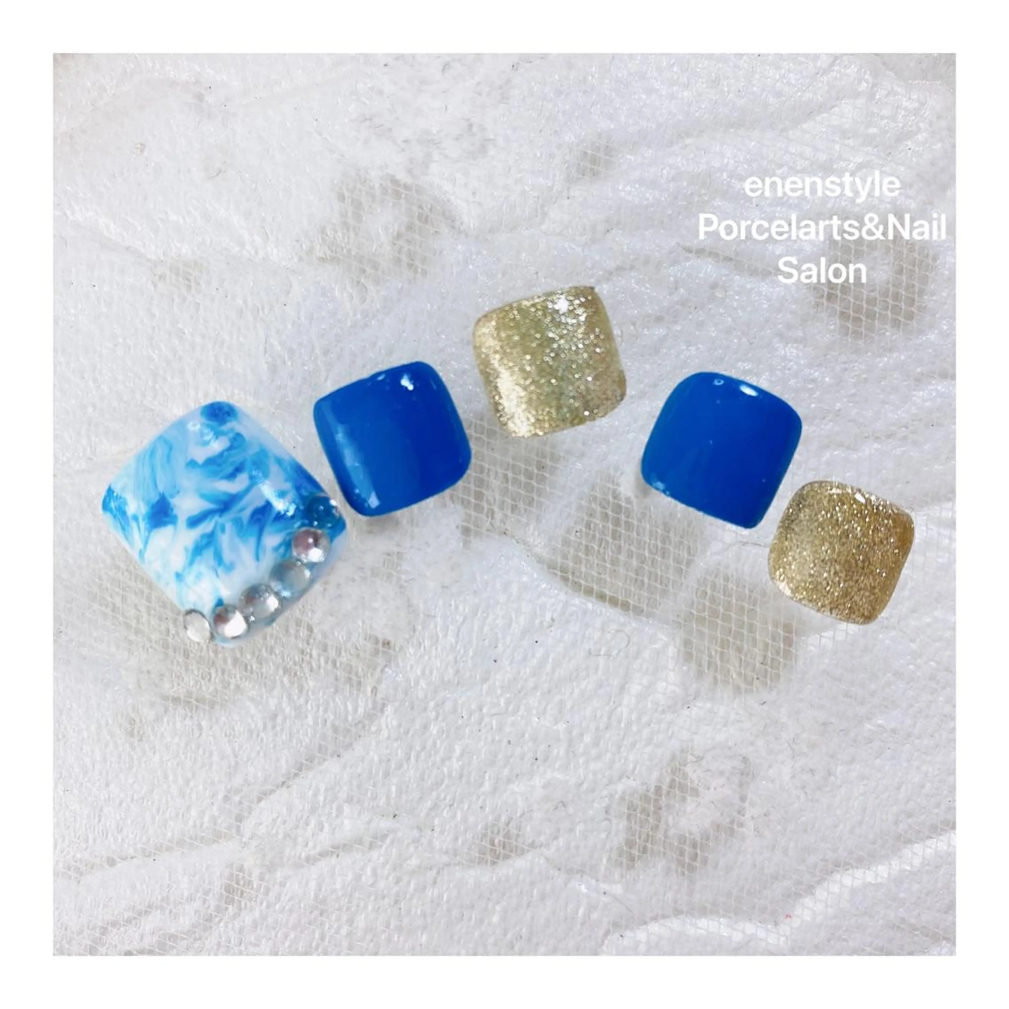 ショート ネイル ハンドネイル フットネイル 👑enen style👑のネイルデザイン