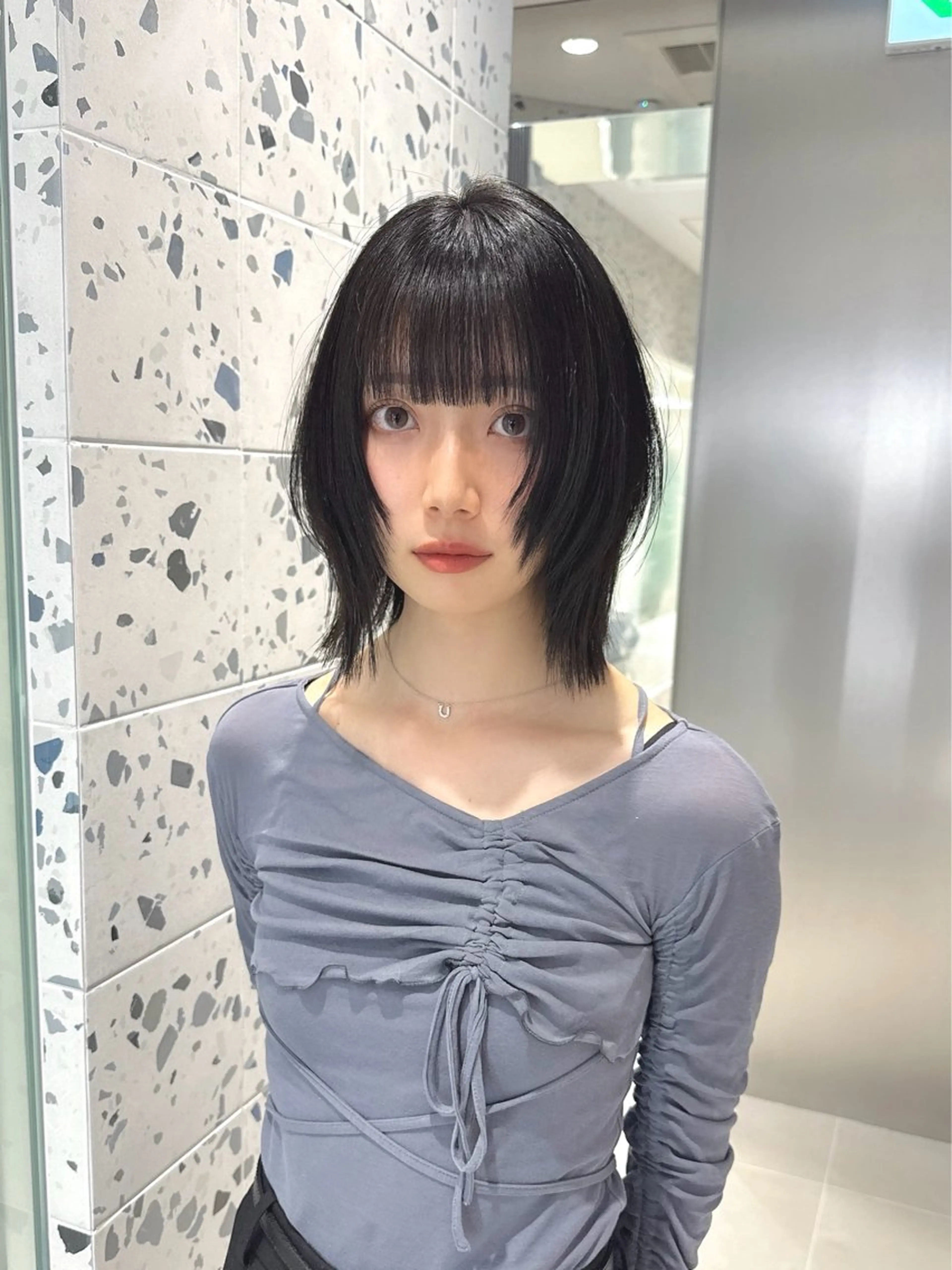 ミディアム カラー 黒髪 伸ばしかけ カット トリートメント LUMO所属・矢野 晃平のヘアスタイル