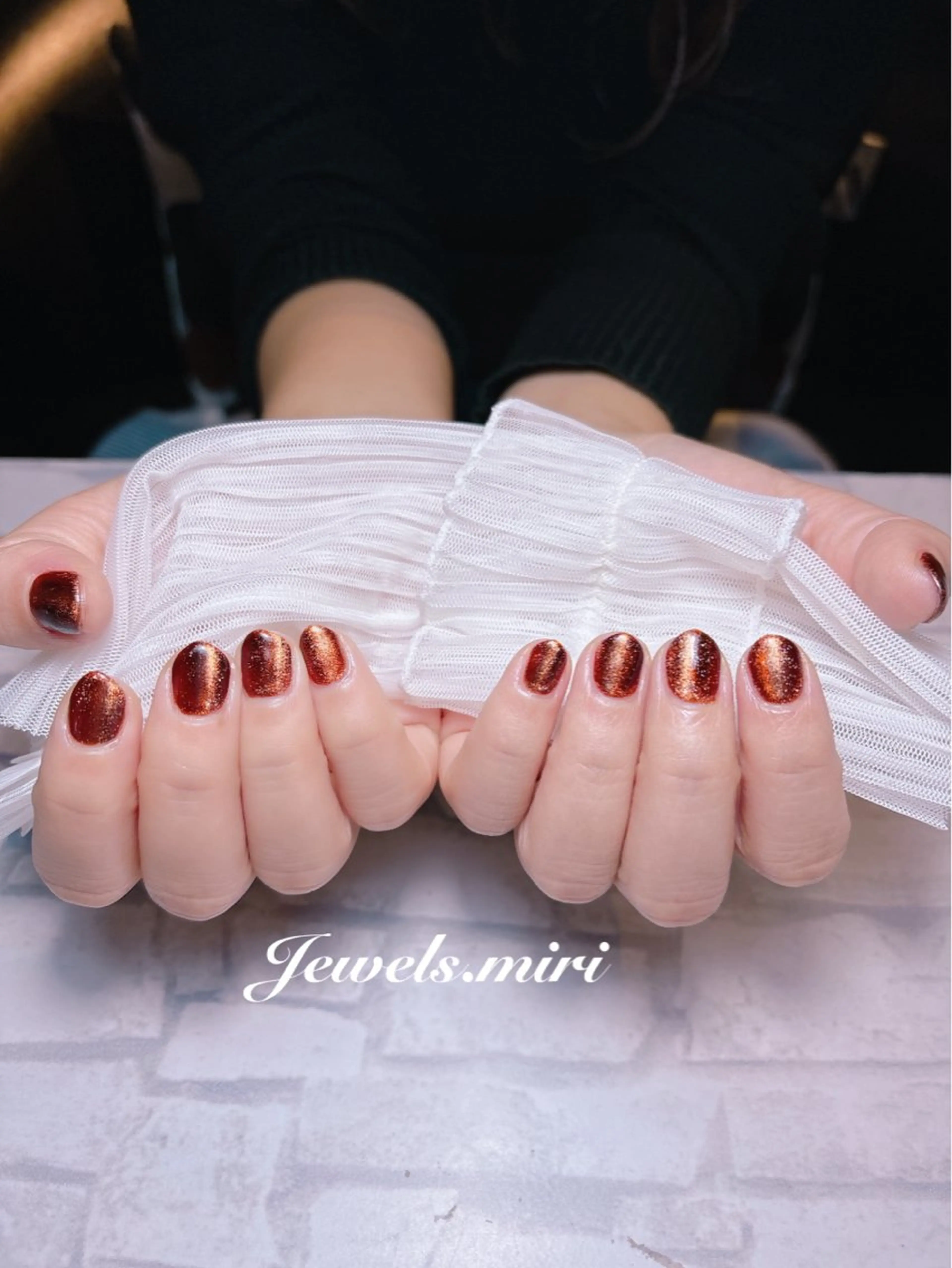 ネイル マグネットネイル マグネットワンカラー ワンカラーネイル ネイルサロン Jewels Mのネイルデザイン