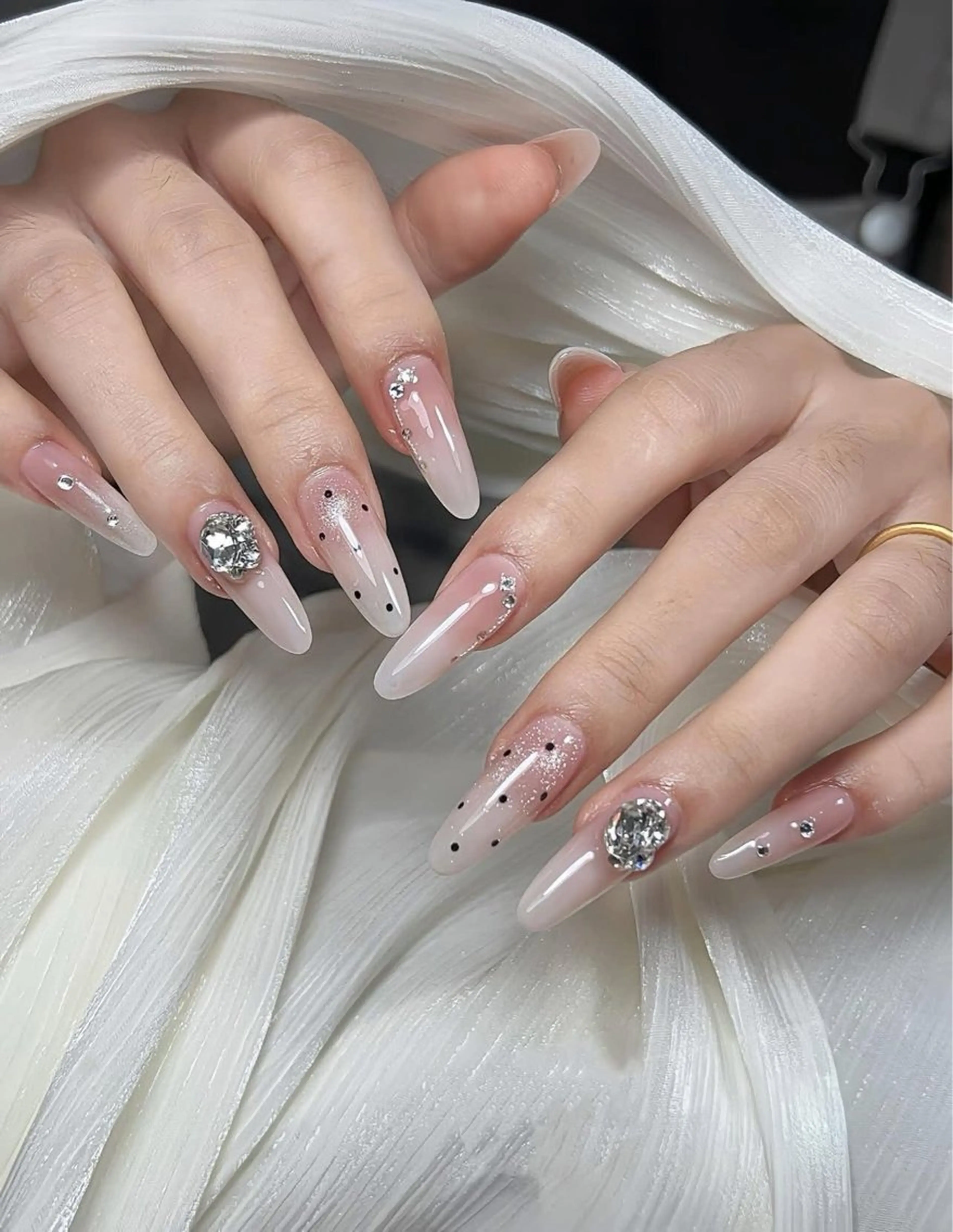 ネイル 長さ出し フットネイル ジェルネイル 韓国ネイル マグネットネイル ハンドネイル YMT NailStudioのネイルデザイン