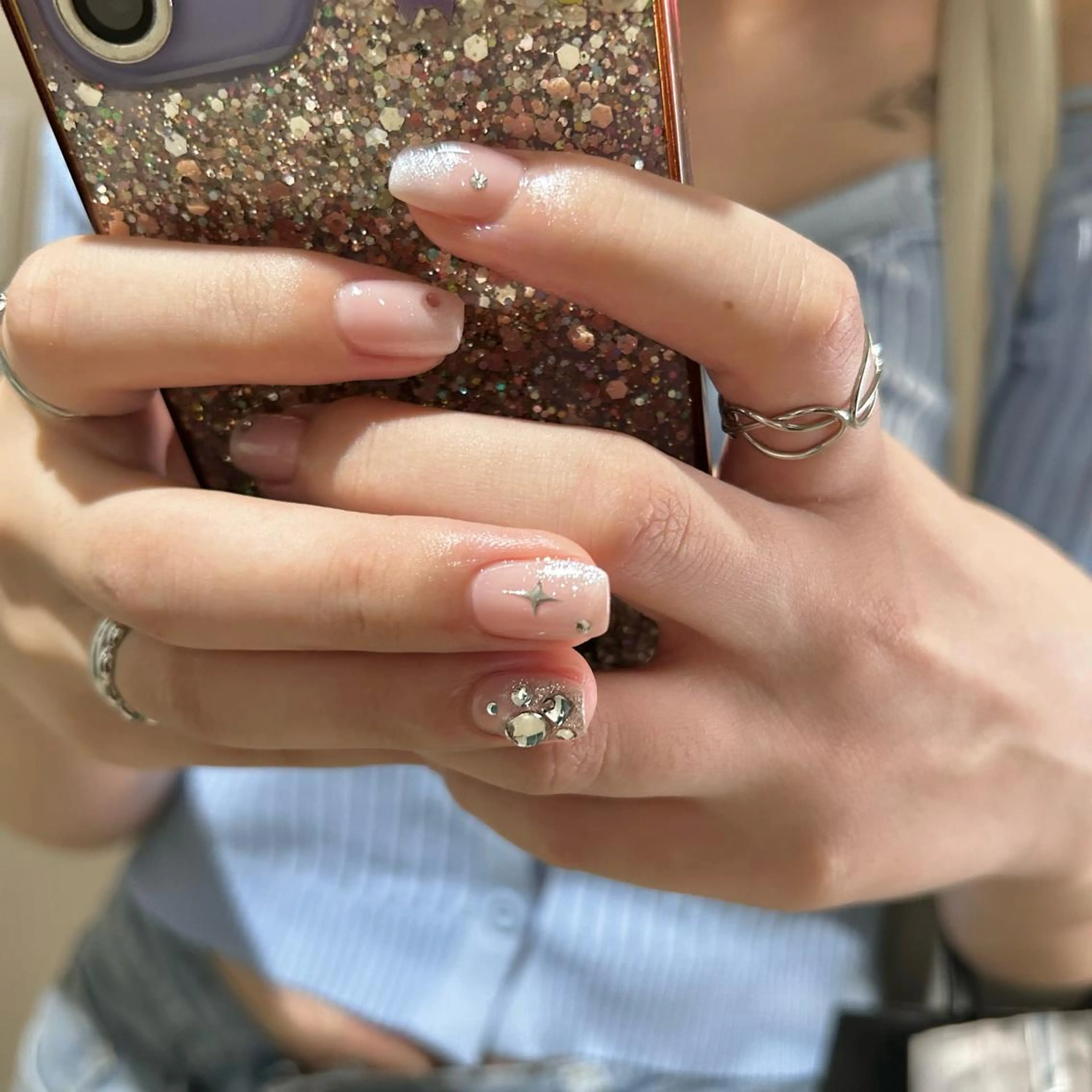 ネイル パラあり！フィルイン 美フォルムのネイルデザイン