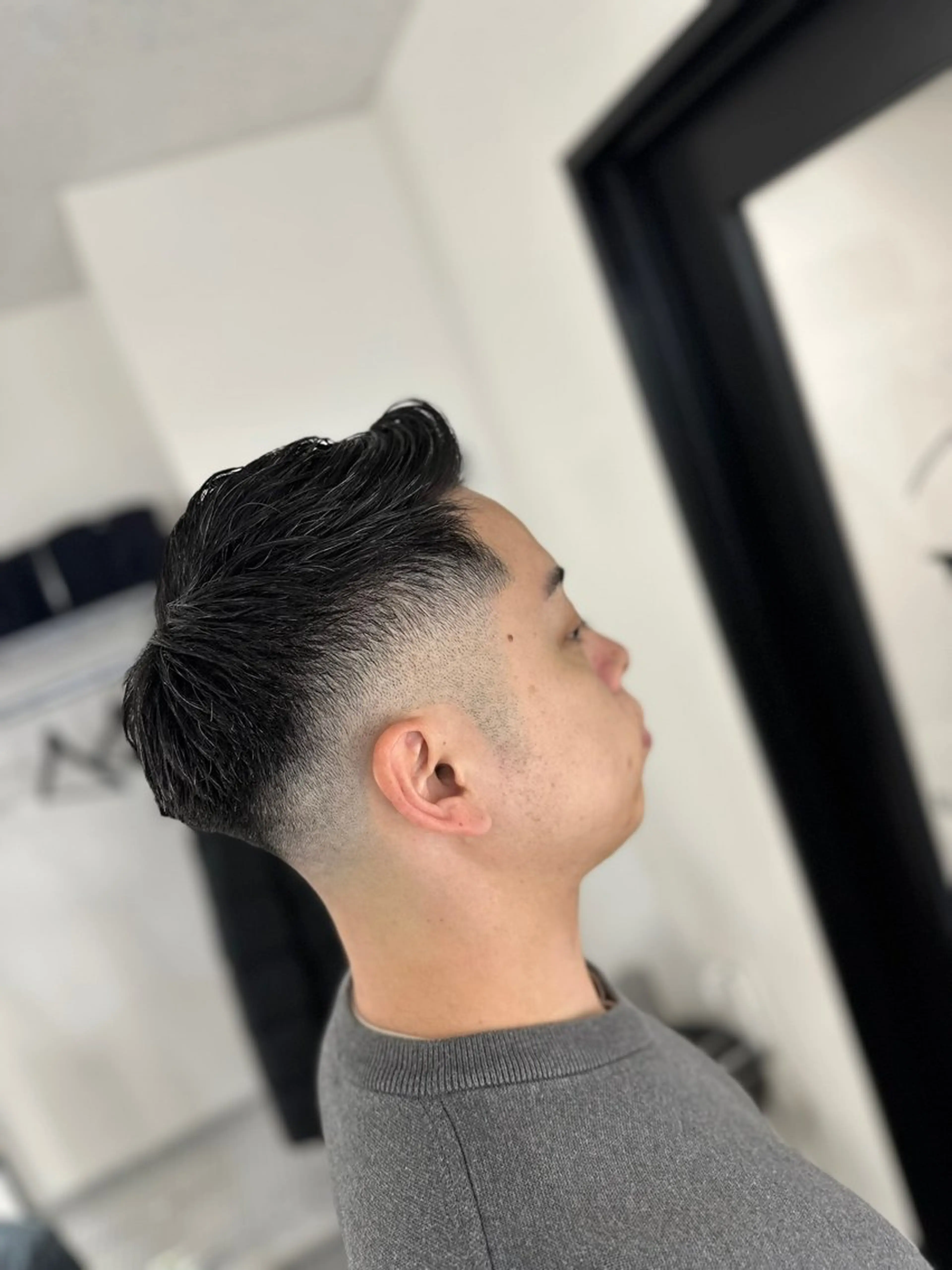 ショート メンズ キッズ センターパート フェードカット メンズパーマ スキンフェード メンズツイストパーマ 池袋/FADE /メンズ特化のヘアスタイル