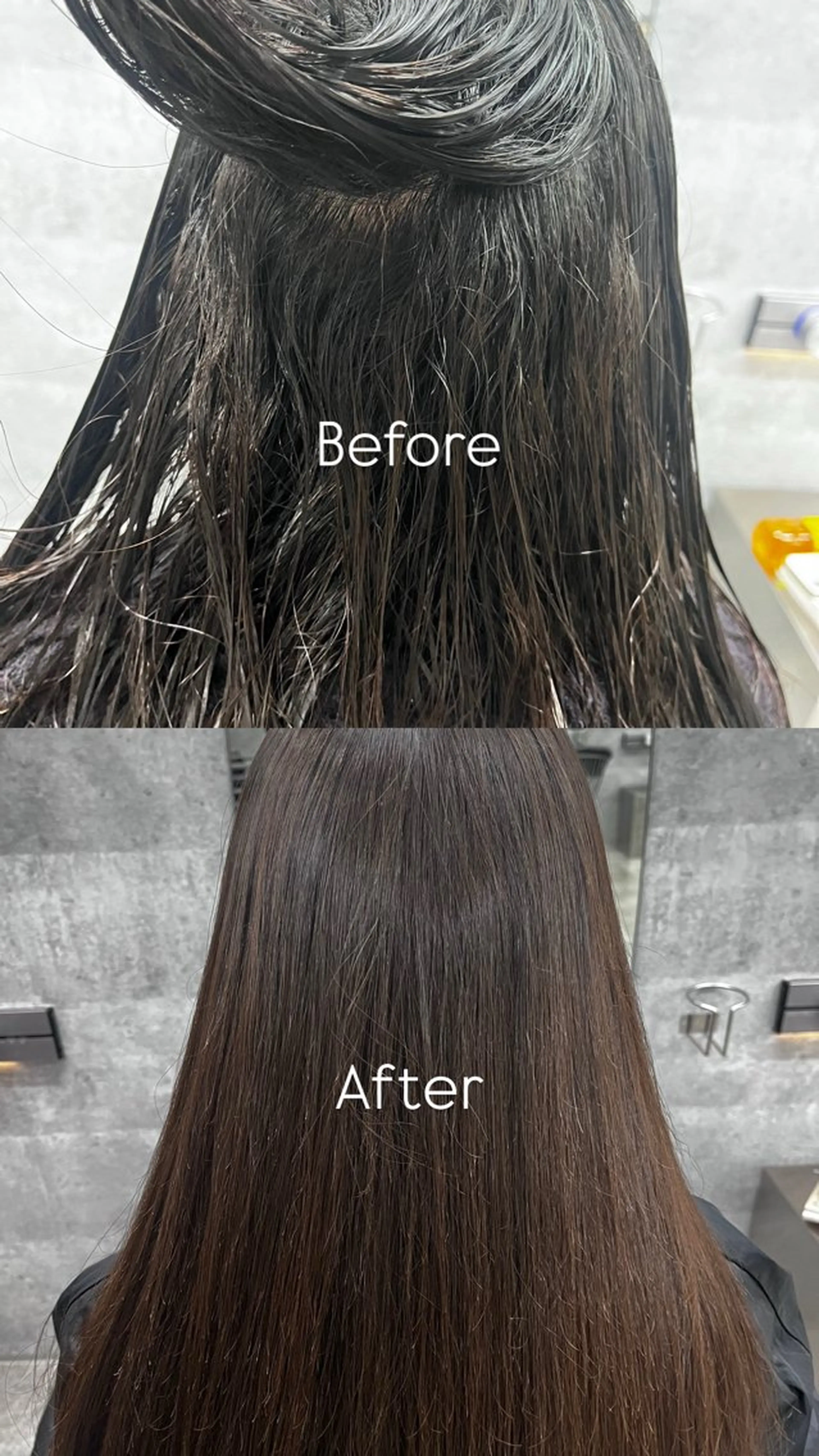 ミディアム 縮毛矯正 noos表参道 ナツミのヘアスタイル