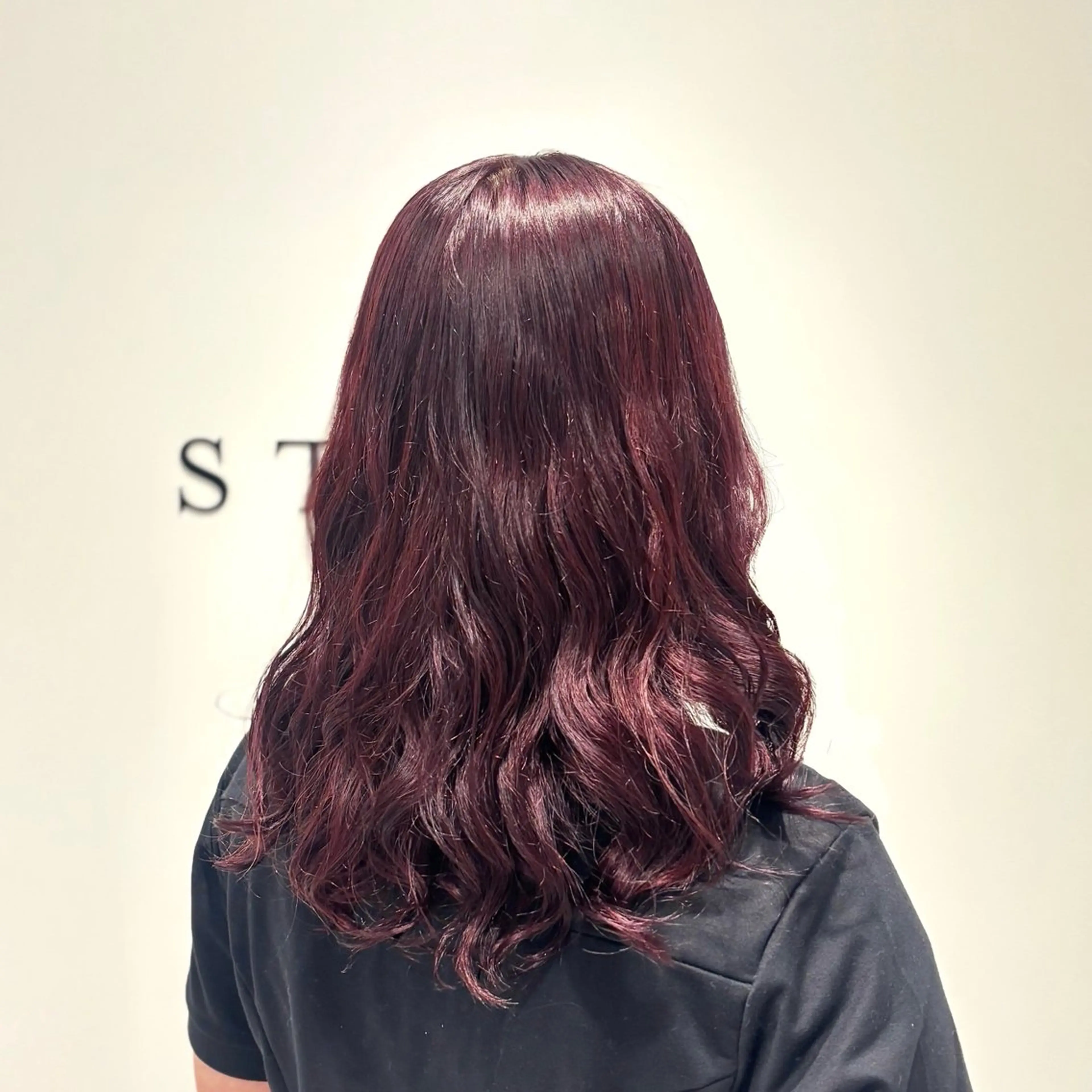 カラー レッドカラー 艶カラー/アレンジ 💟すなおのヘアスタイル