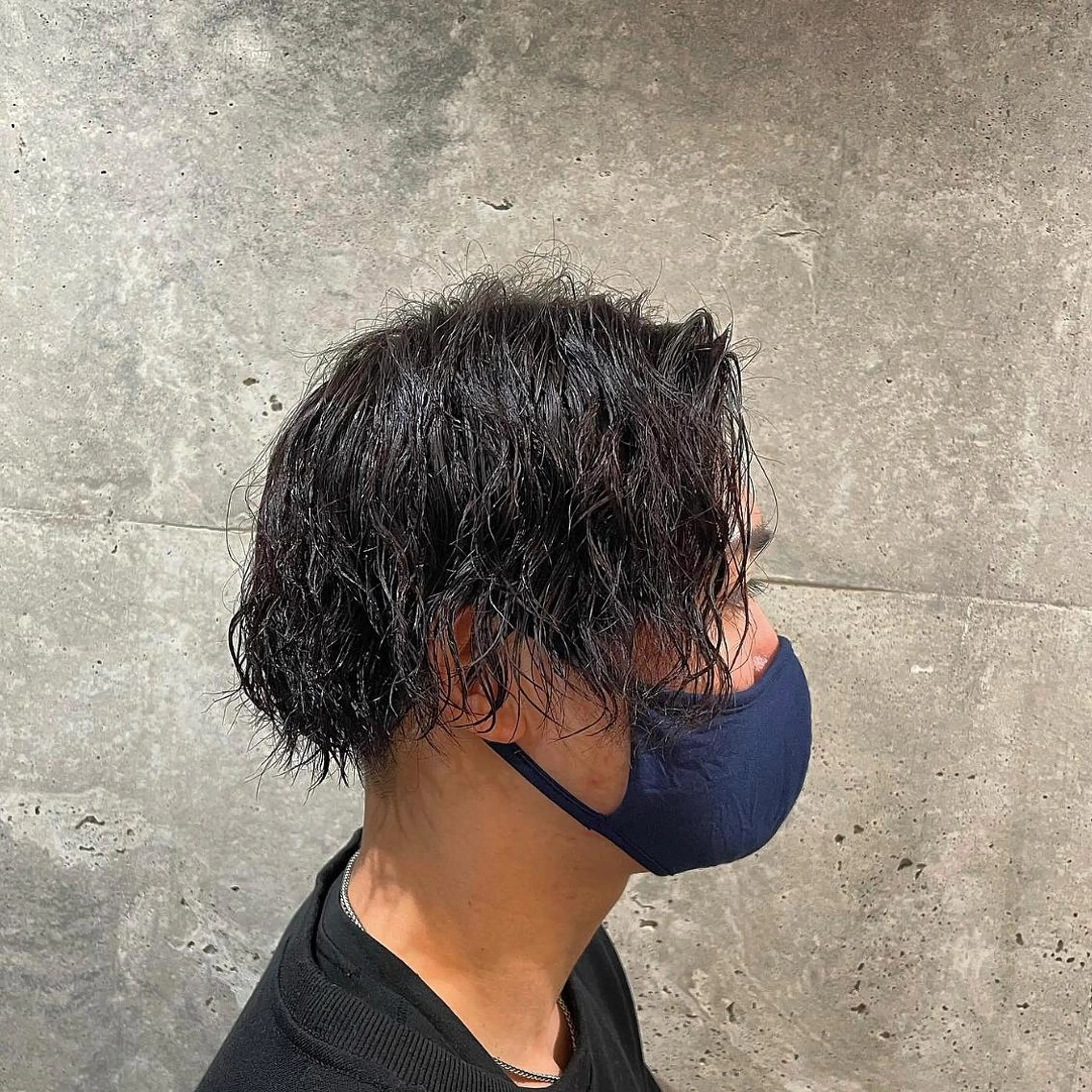 パーマ メンズ Ryo 難波 メンズサロンのヘアスタイル