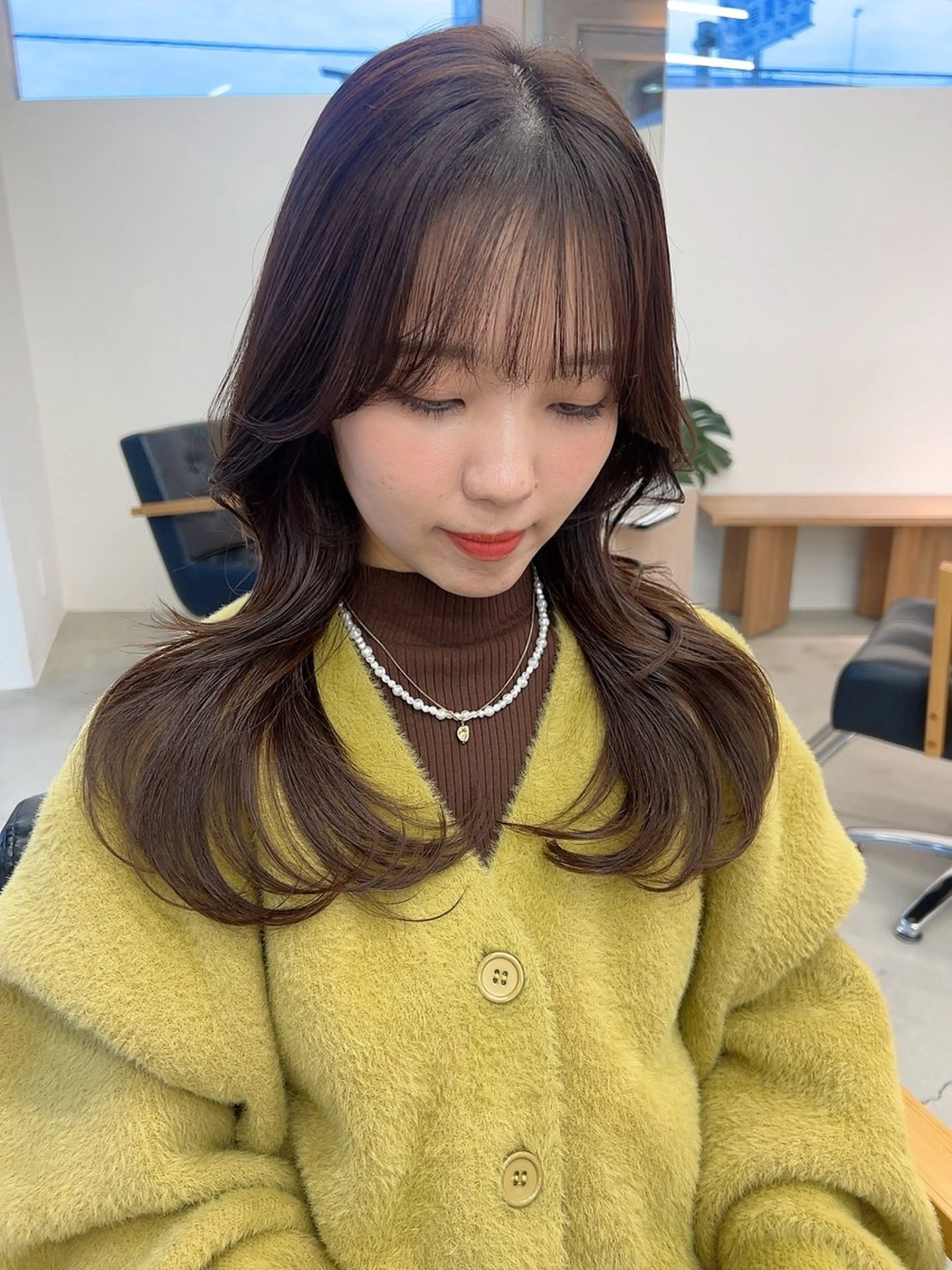 ロング レイヤーカット カット ヘアカラー トリートメント vince. moekoのヘアスタイル