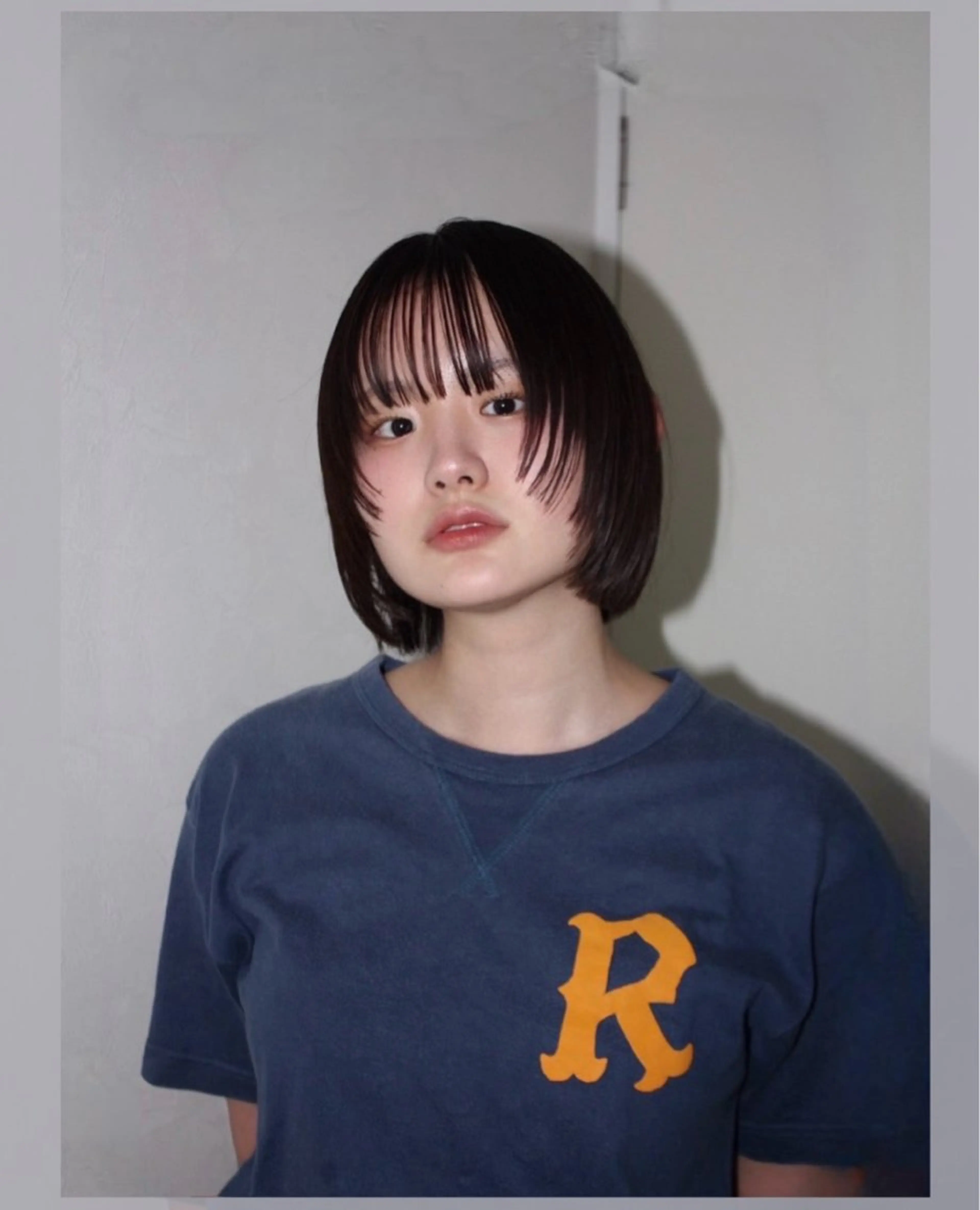 ショート ボブ 顔周りカット レイヤーカット カット enrich / キタガワ カノンのヘアスタイル