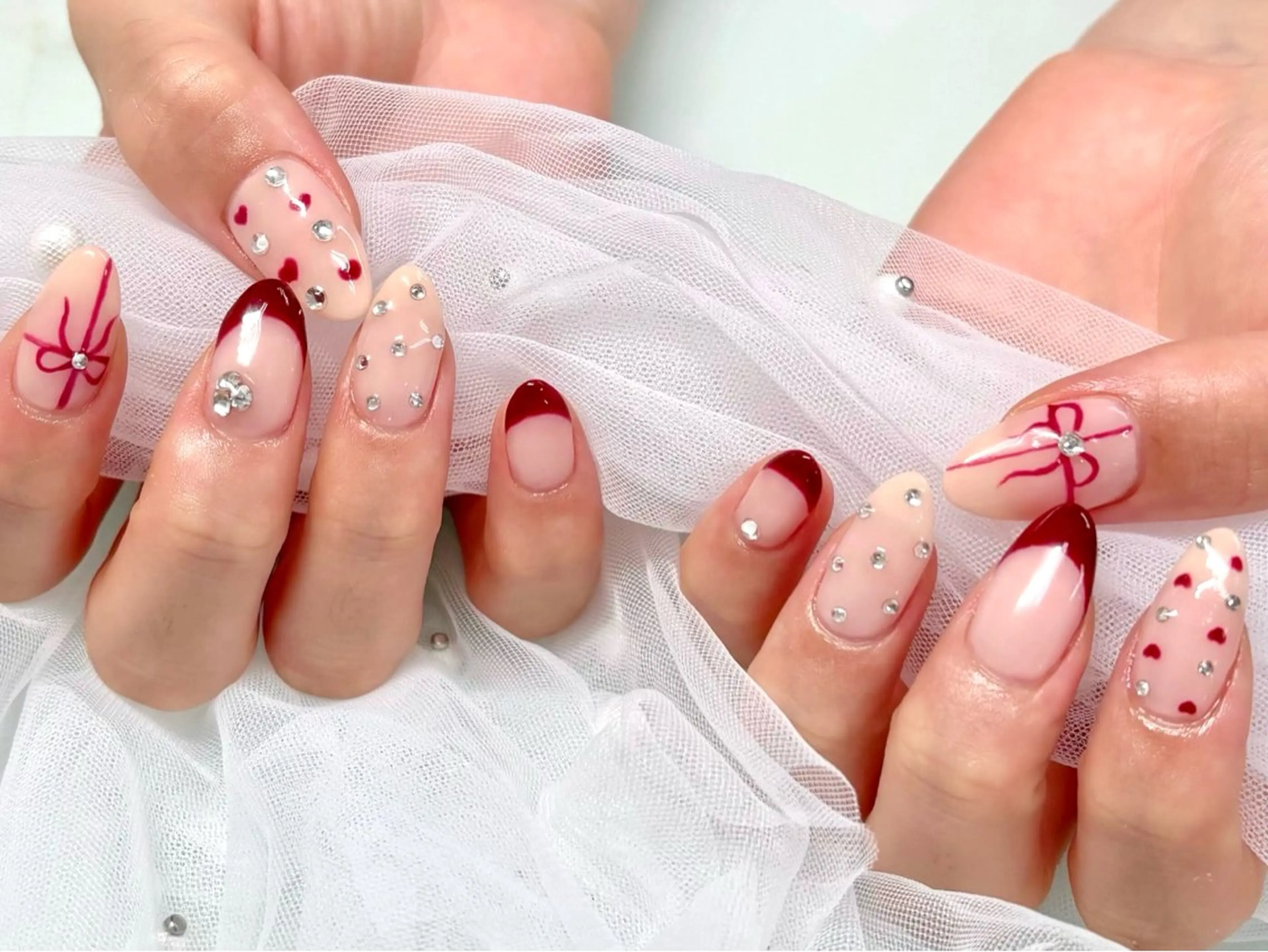 ネイル アートネイル ジェルネイル マグネットネイル 持ち込み パラジェル ハンドネイル Nail Neige🐈🌙のネイルデザイン