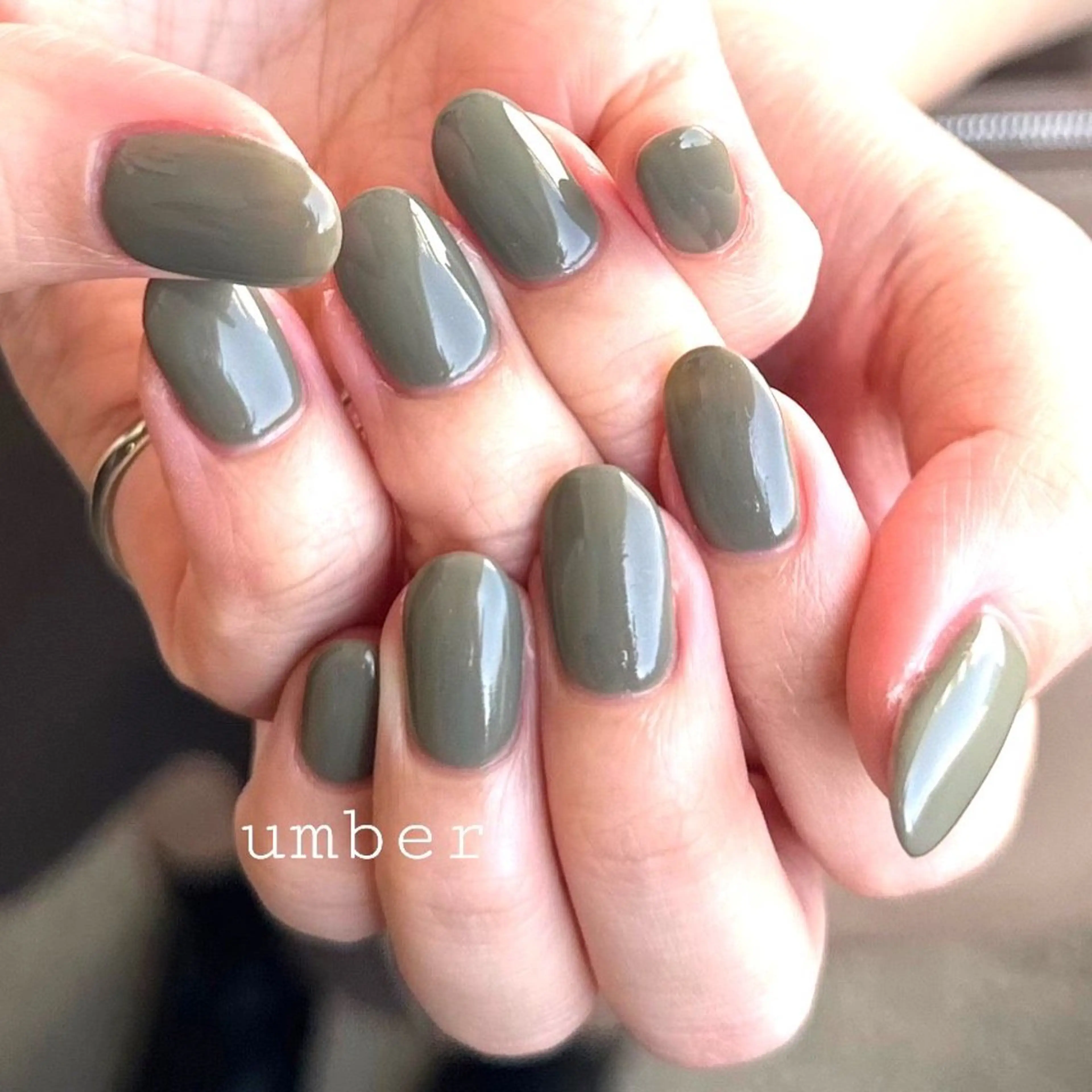 ネイル ハンドネイル umber 三茶1分のネイルデザイン