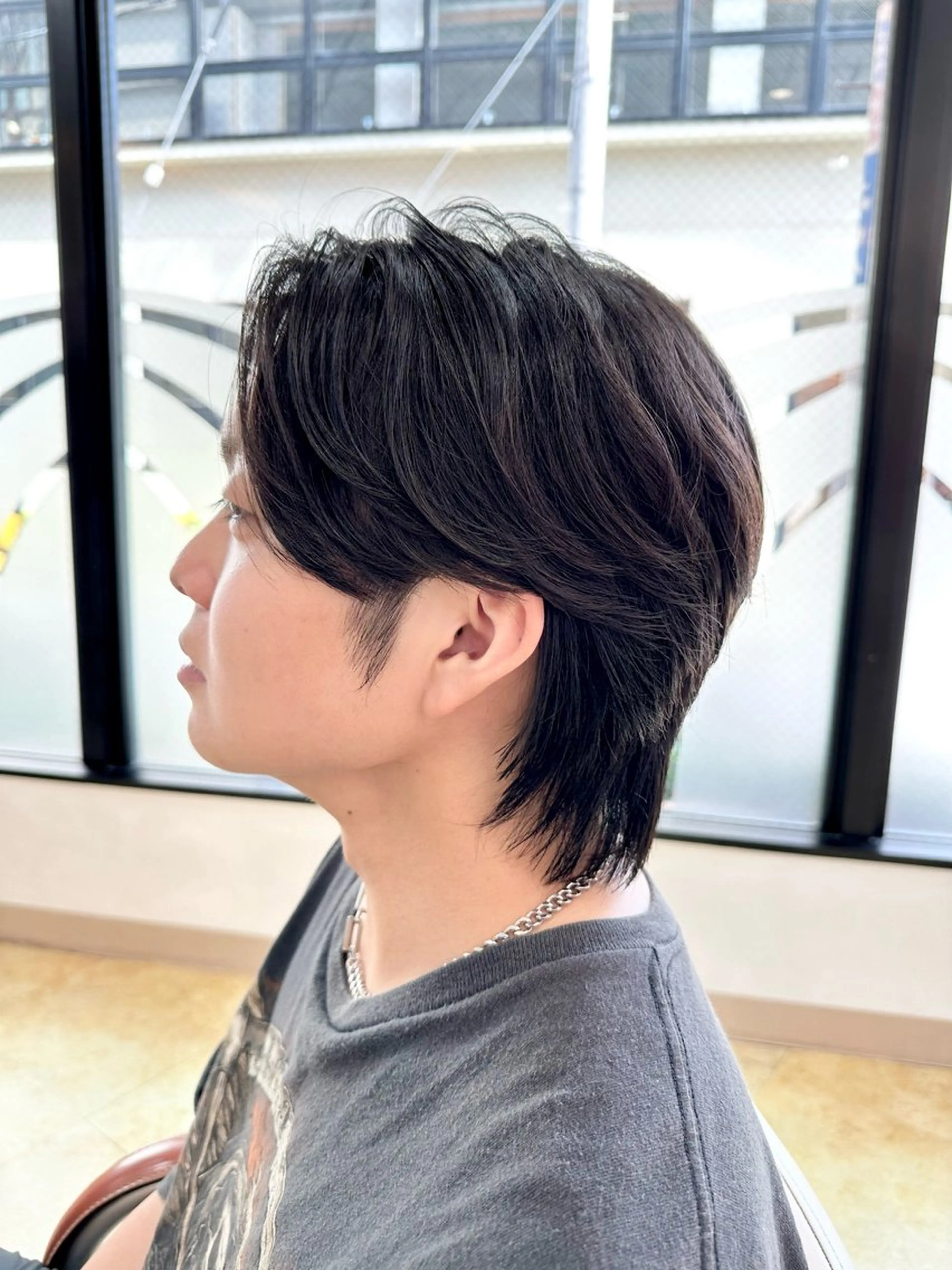 ミディアム パーマ メンズ ミディアムパーマ メンズパーマ ニュアンスパーマ メンズパーマ/ メンズカット/片山のヘアスタイル