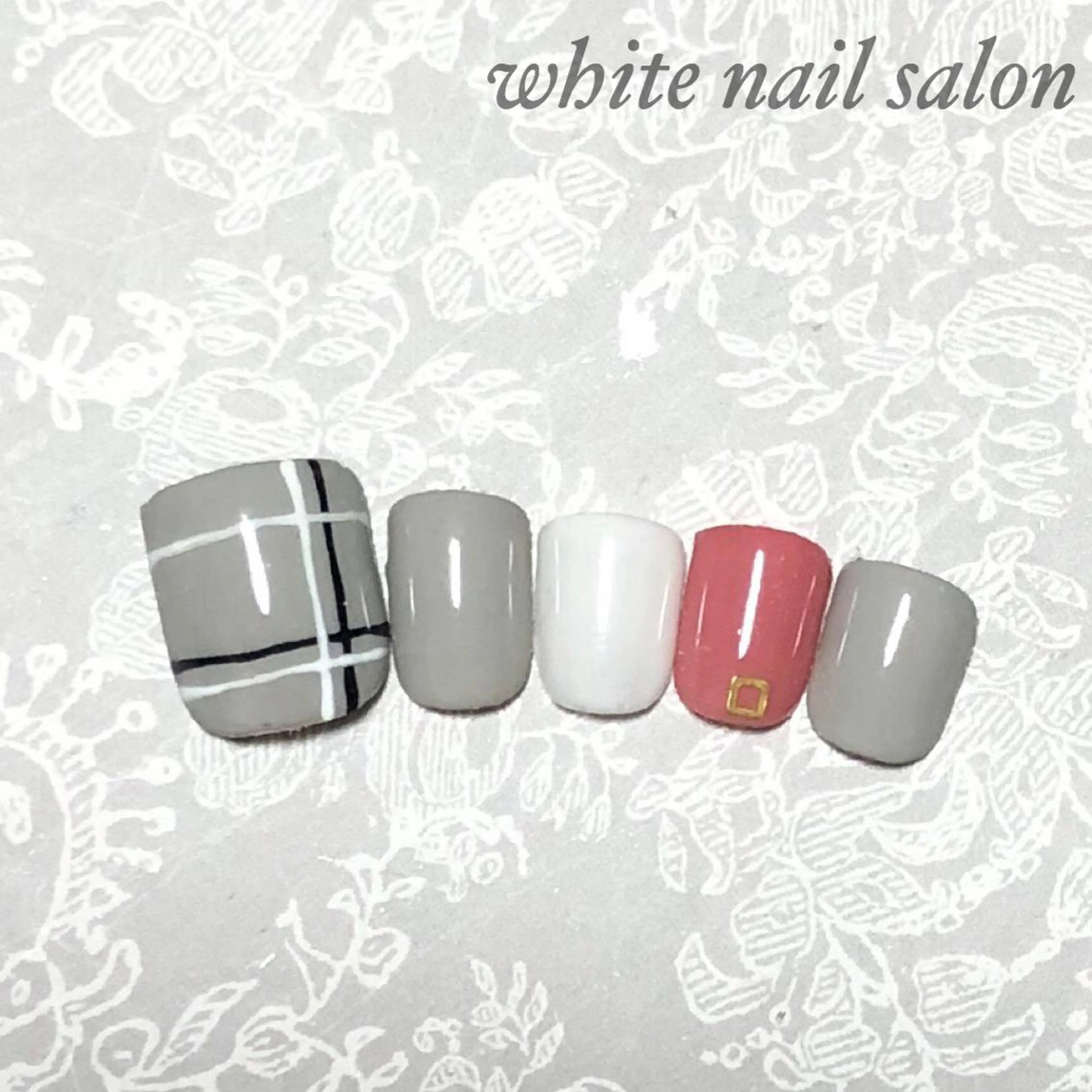 ネイル フットネイル ジェルネイル ハードジェル オフィスネイル スカルプネイル フットネイル white nail salonのネイルデザイン