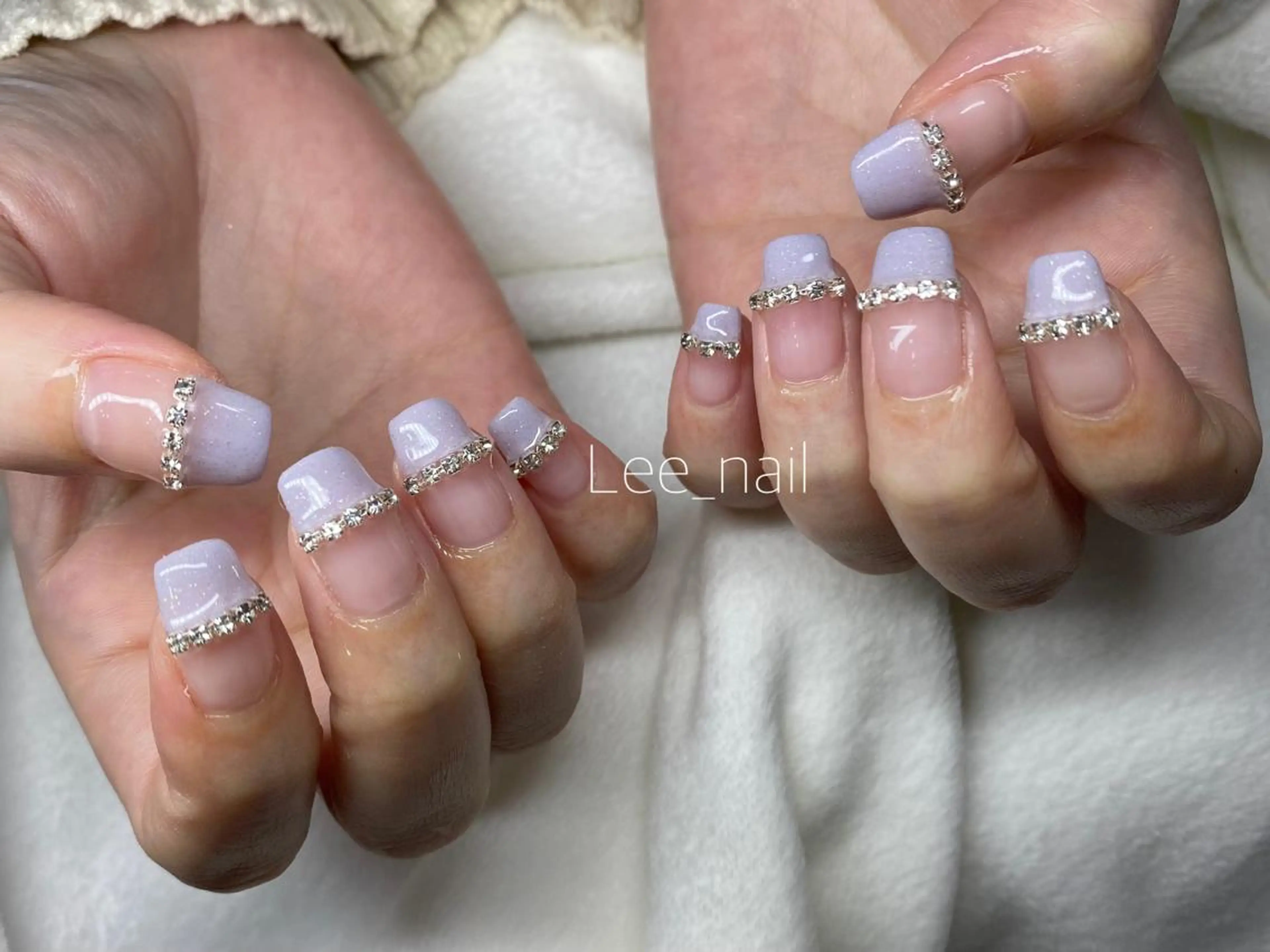 ネイル フレンチネイル ワンホンネイル Lee_ nailのネイルデザイン