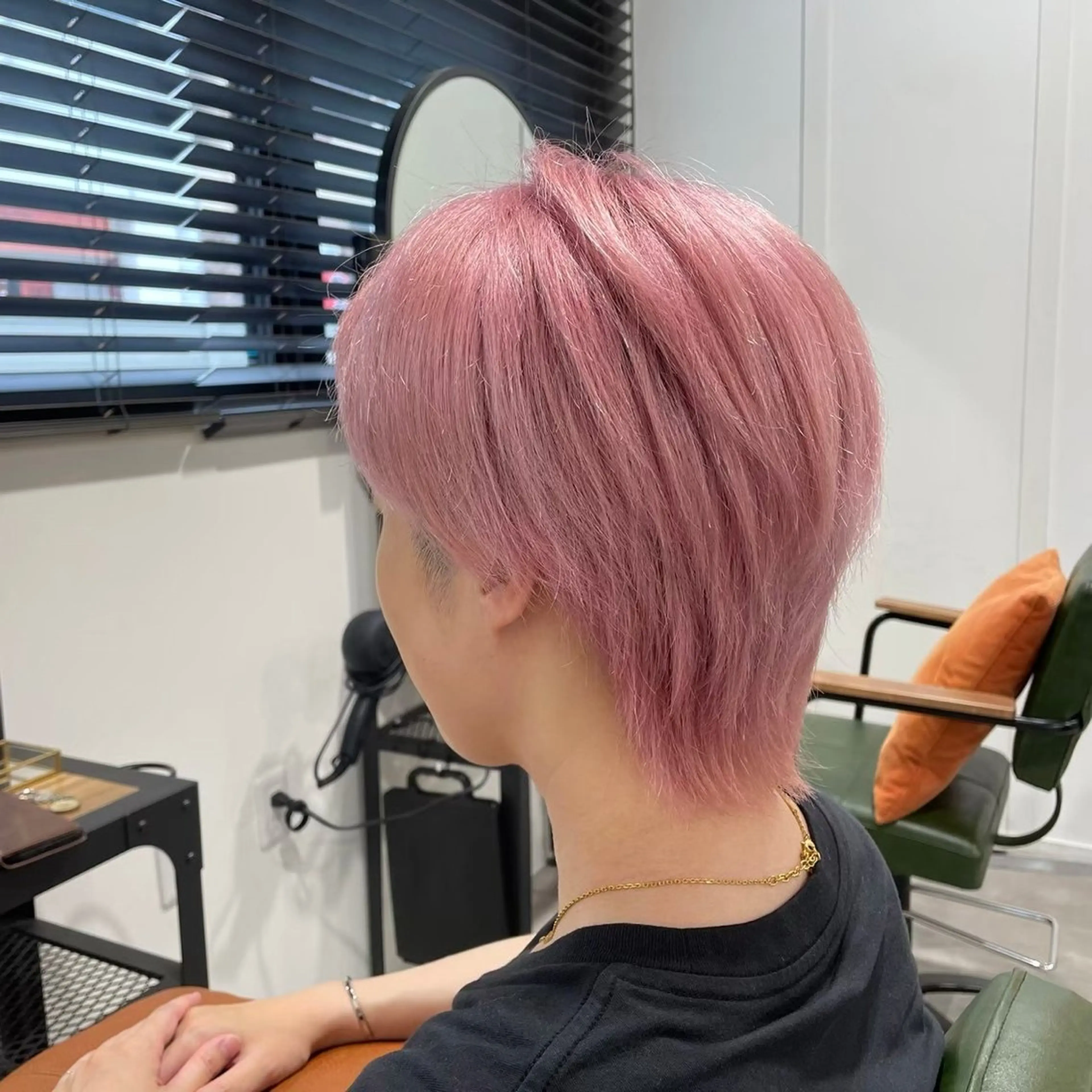 ショート カラー ヘアカラー 平尾/艶カラー/ アッシュ系/中川誠大のヘアスタイル