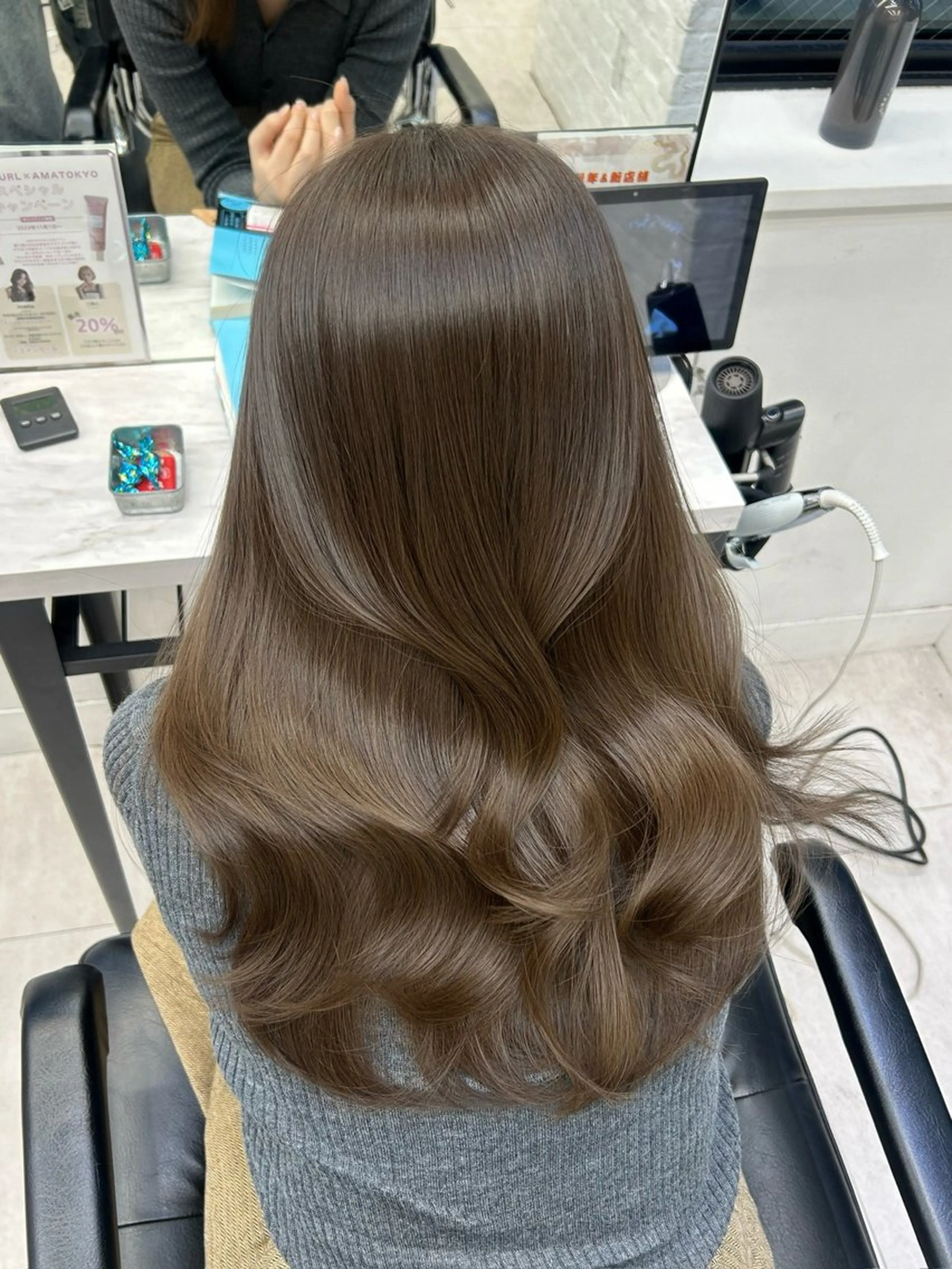 ロング カラー カット ヘアカラー トリートメント 透明感カラー 古山 結季🌙🖤のヘアスタイル