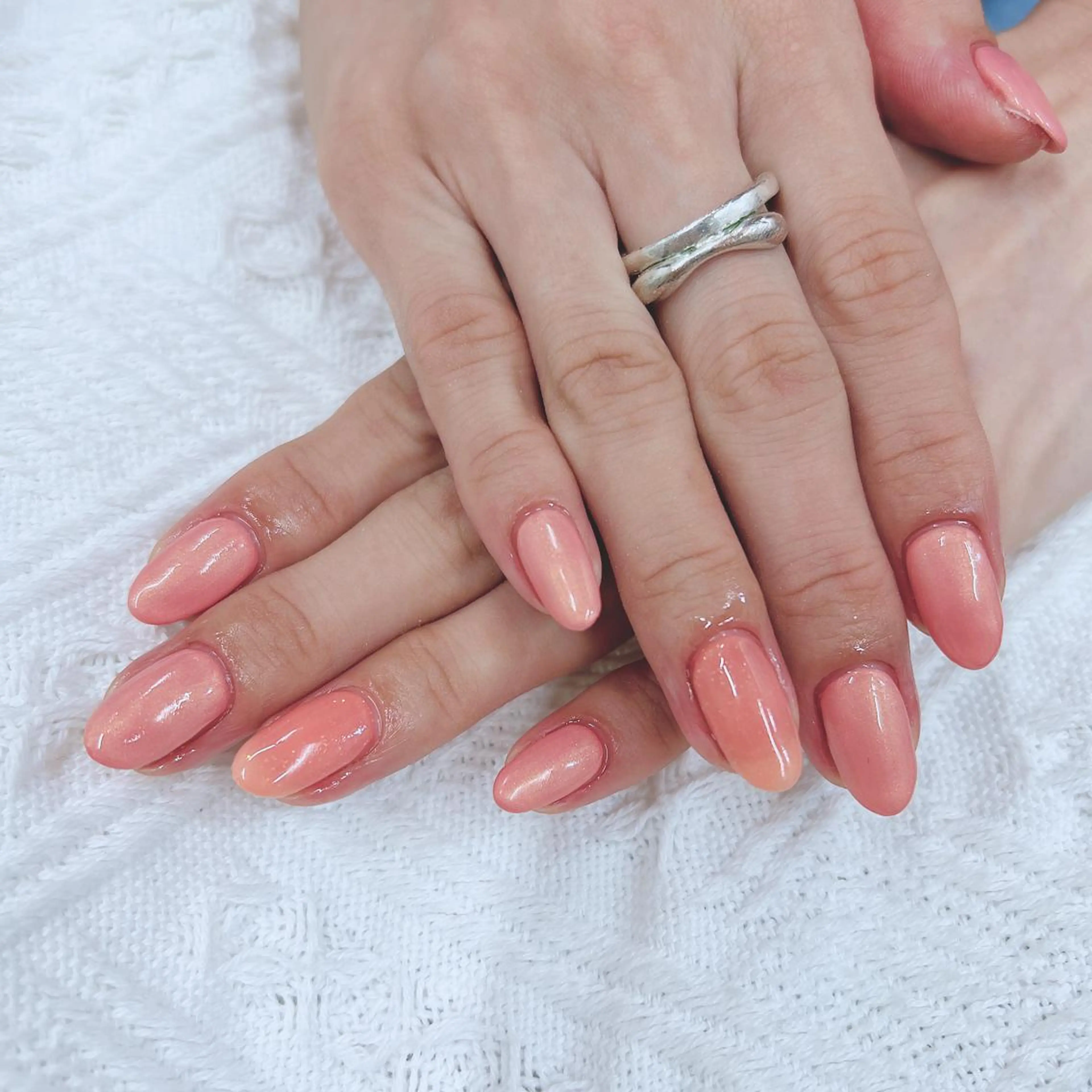 メンズ ネイル ワンカラーネイル Romine アイラッシュ&ネイルのマツエク・マツパデザイン