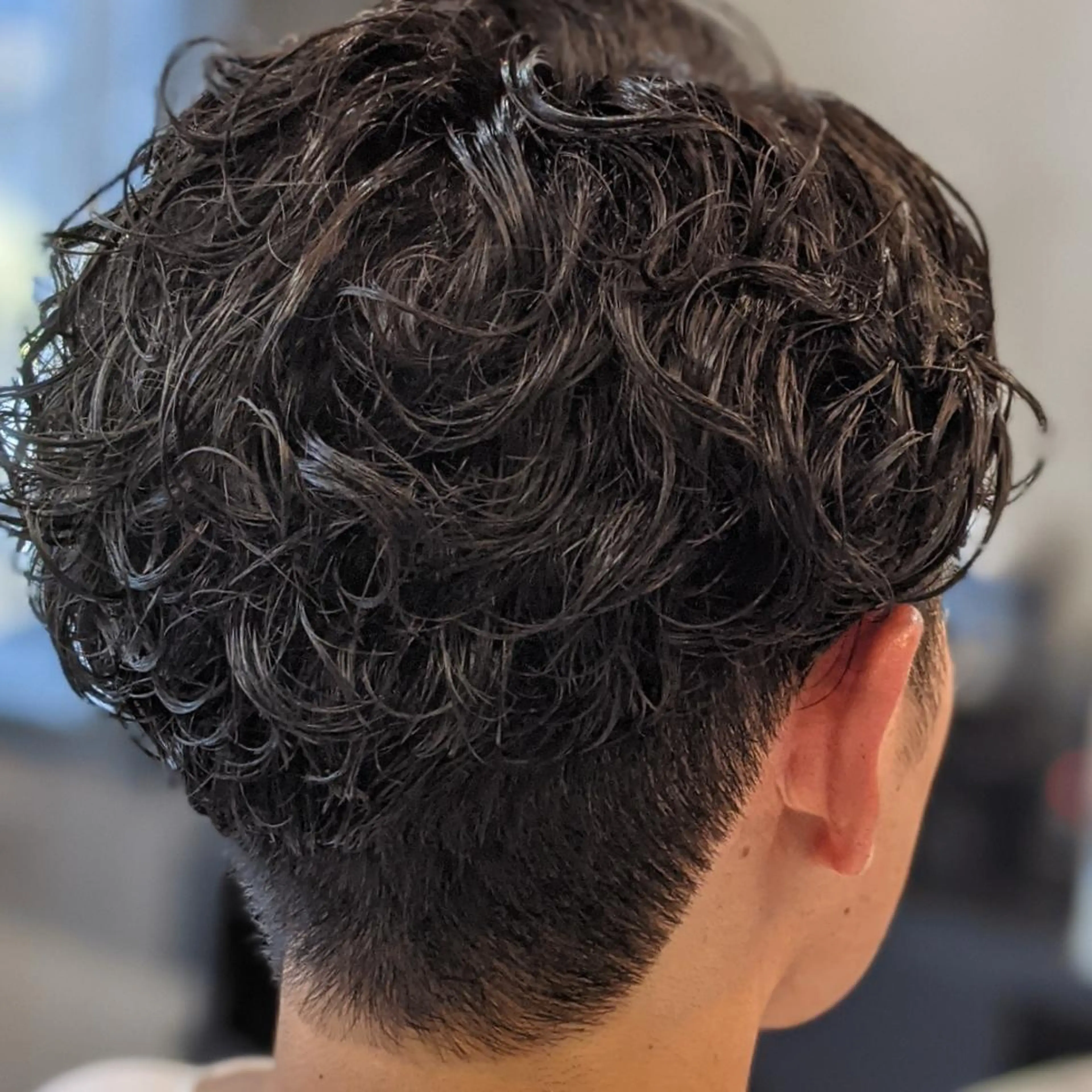 ミディアム メンズ パーマ ミディアムパーマ メンズパーマ FRANK'SBARBER所属・💈山本  卓士💈のヘアスタイル