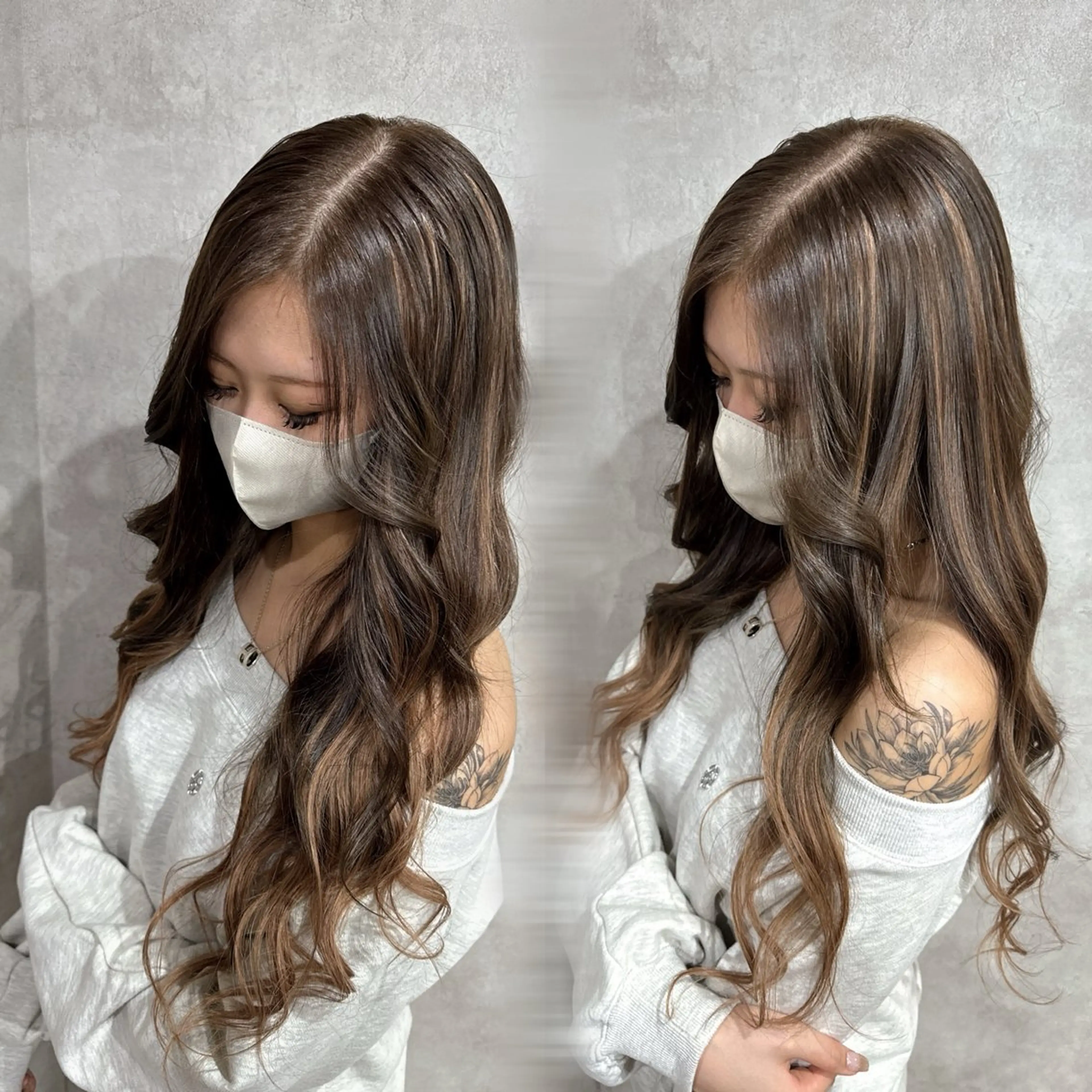 ロング ヘアカラー エクステ lisa  ︎︎のヘアスタイル