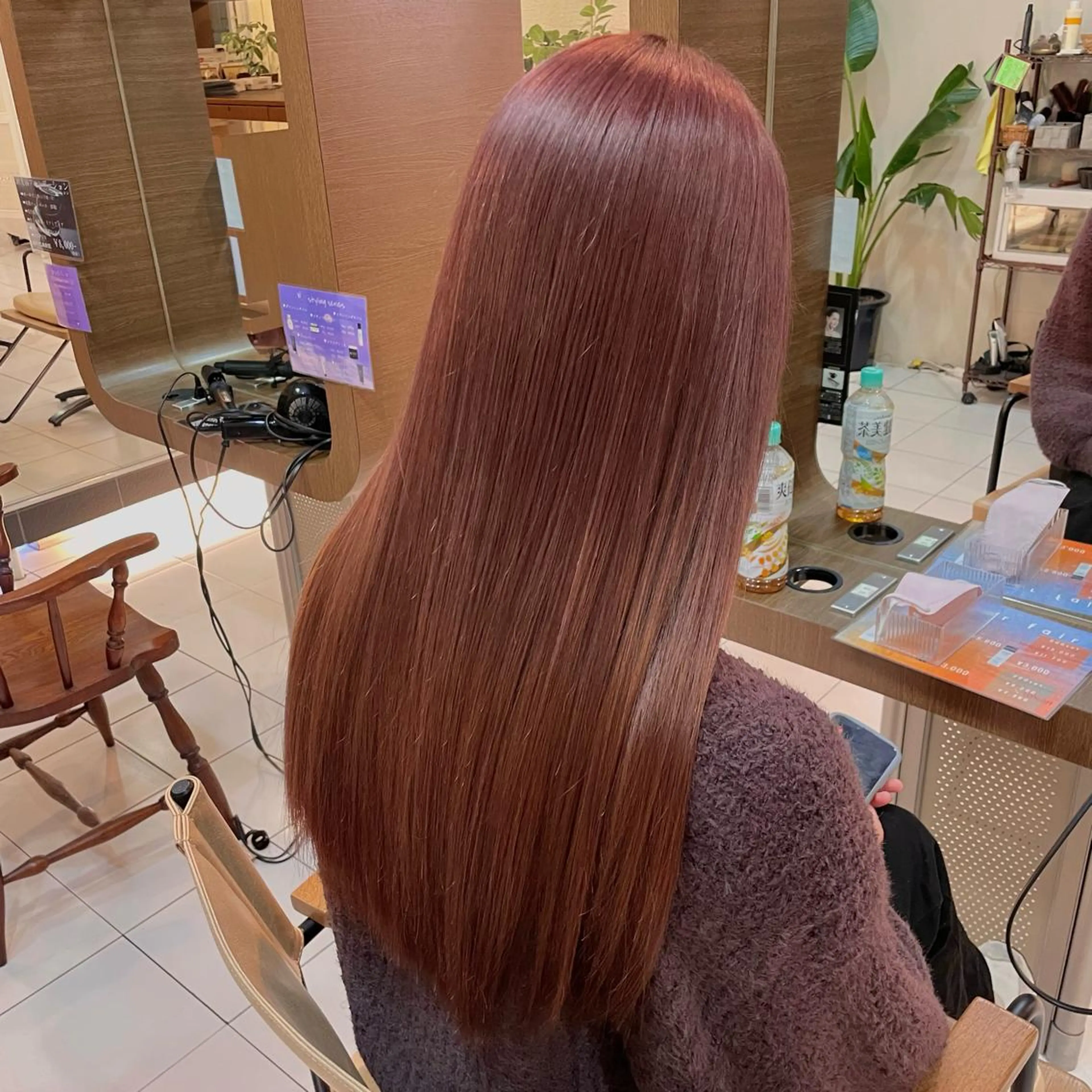 ロング カラー ベージュカラー ピンクカラー ピンクベージュ 透明感カラー/ 寺田千雅子のヘアスタイル