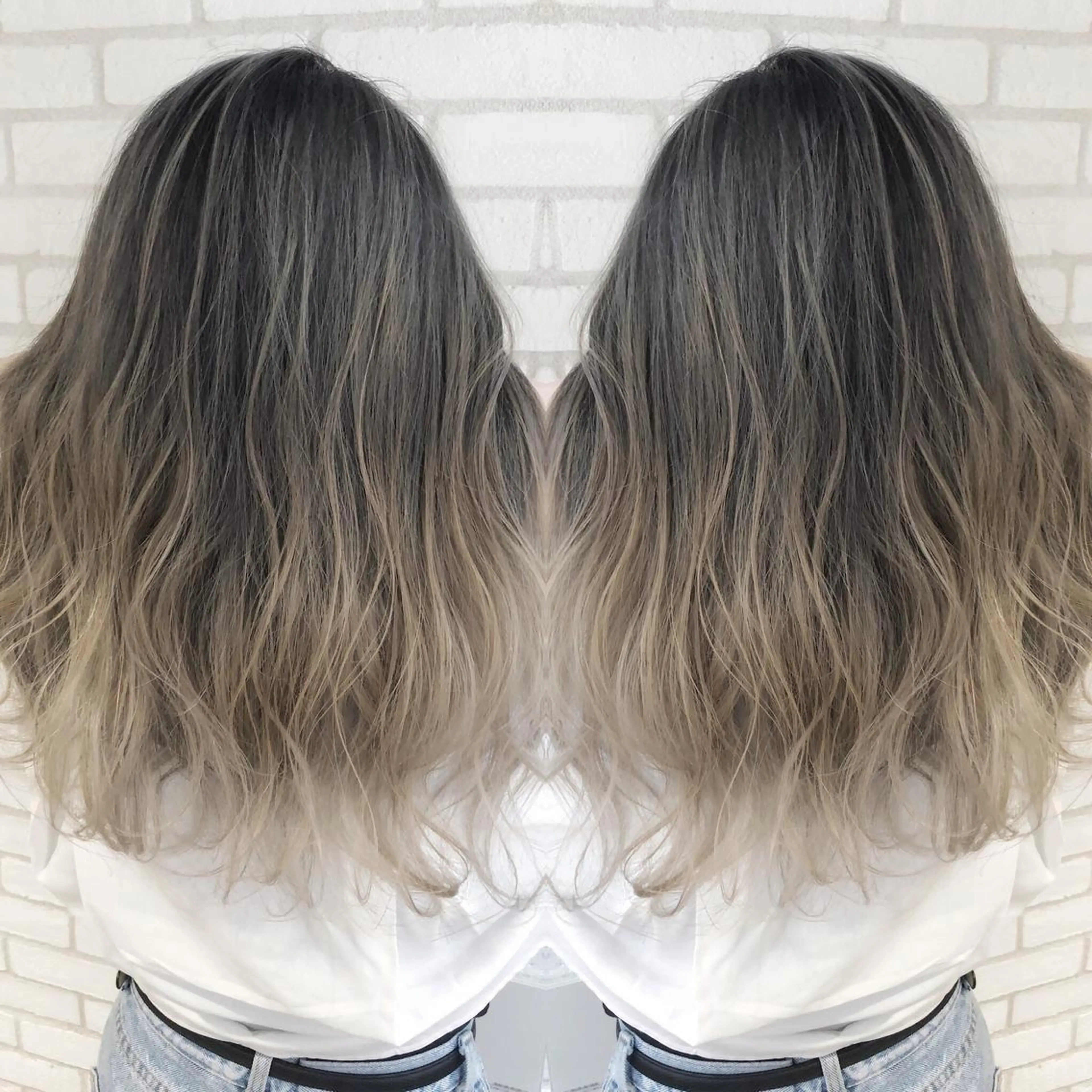 ロング カラー 小島 侑衣のヘアスタイル