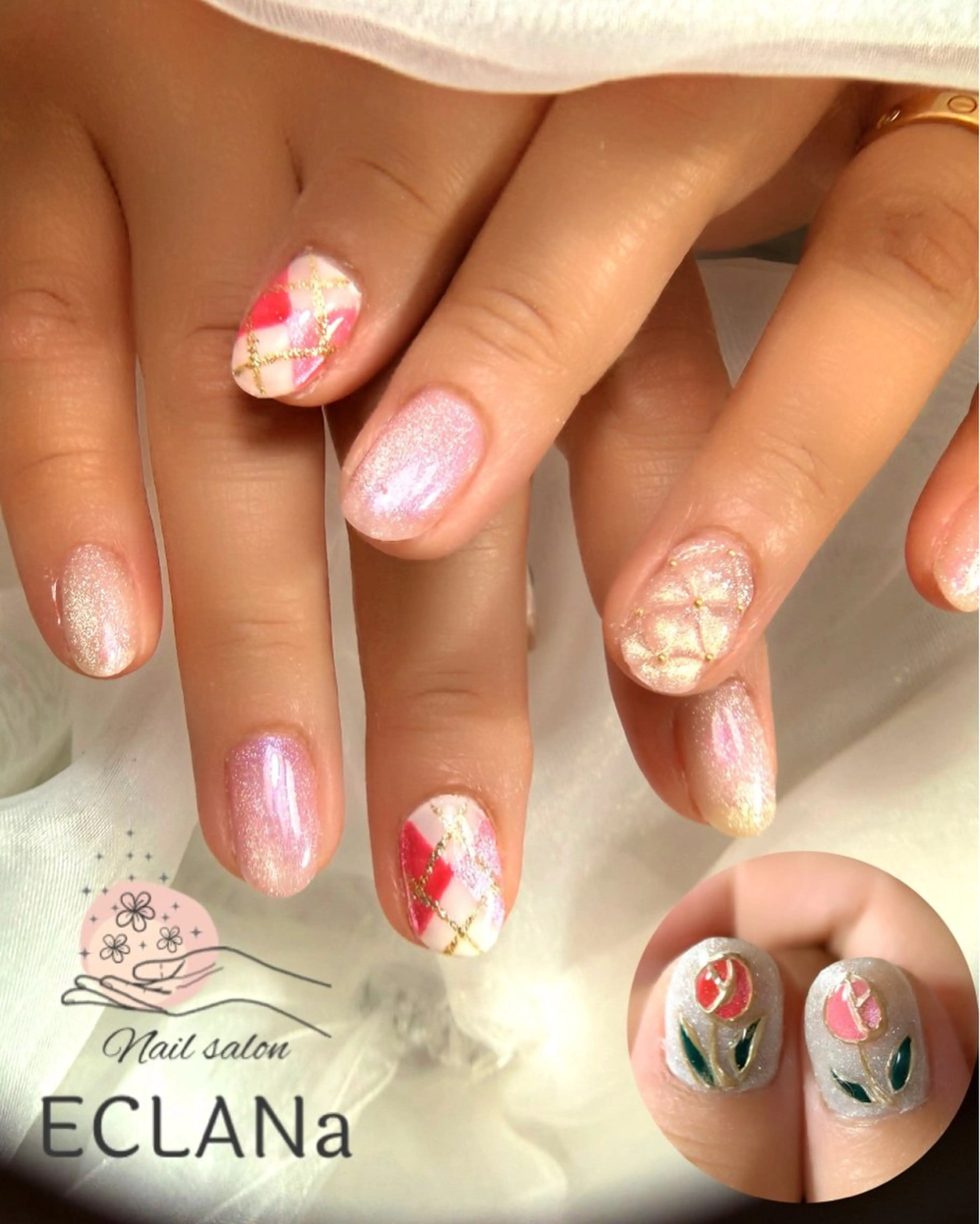 ネイル ハンドネイル Nail salon ECLANaのネイルデザイン