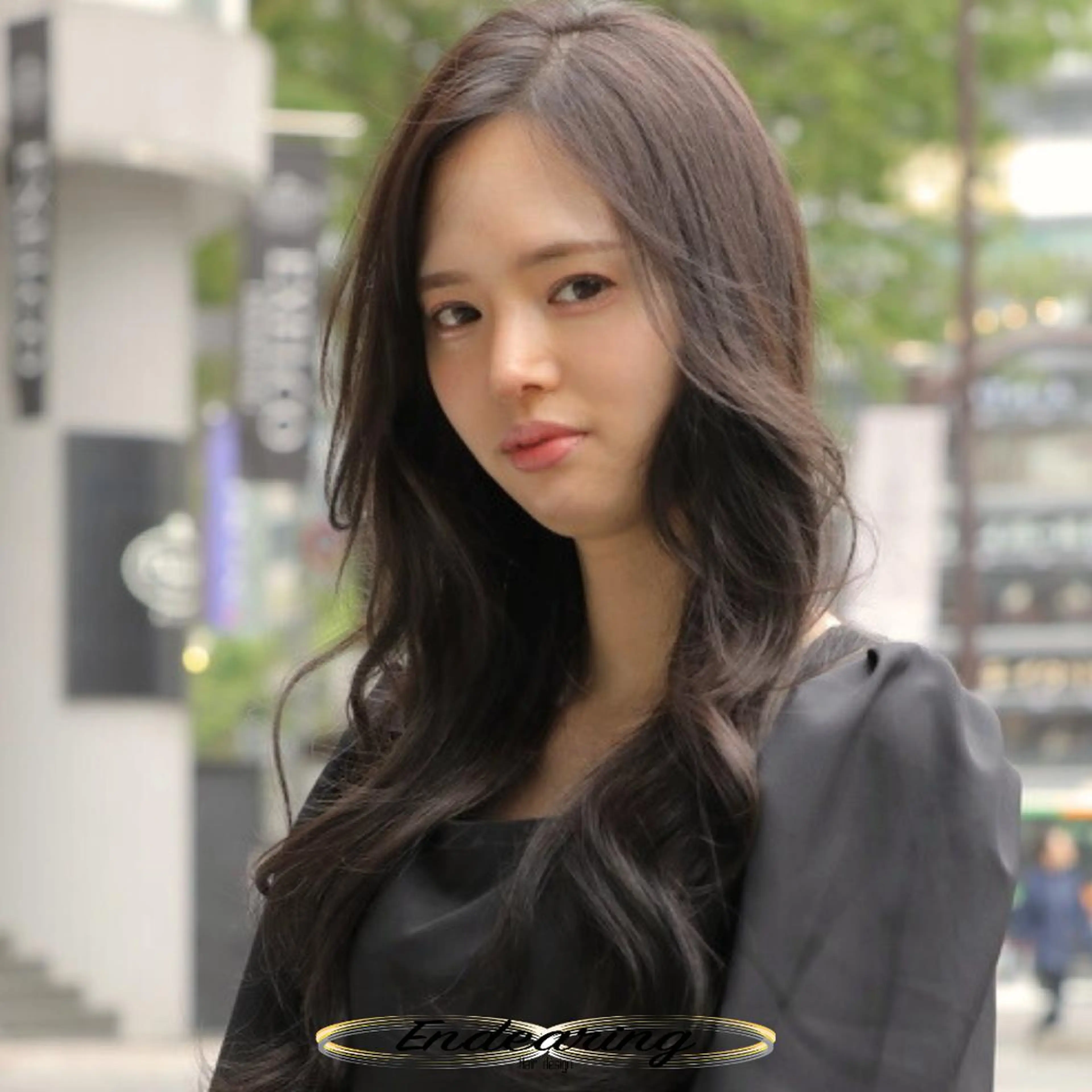 ロング ロングレイヤー 韓国風ヘア レイヤーカット ロング 似合わせカット カット ヘアカラー Endearing 銀座/YOKOのヘアスタイル