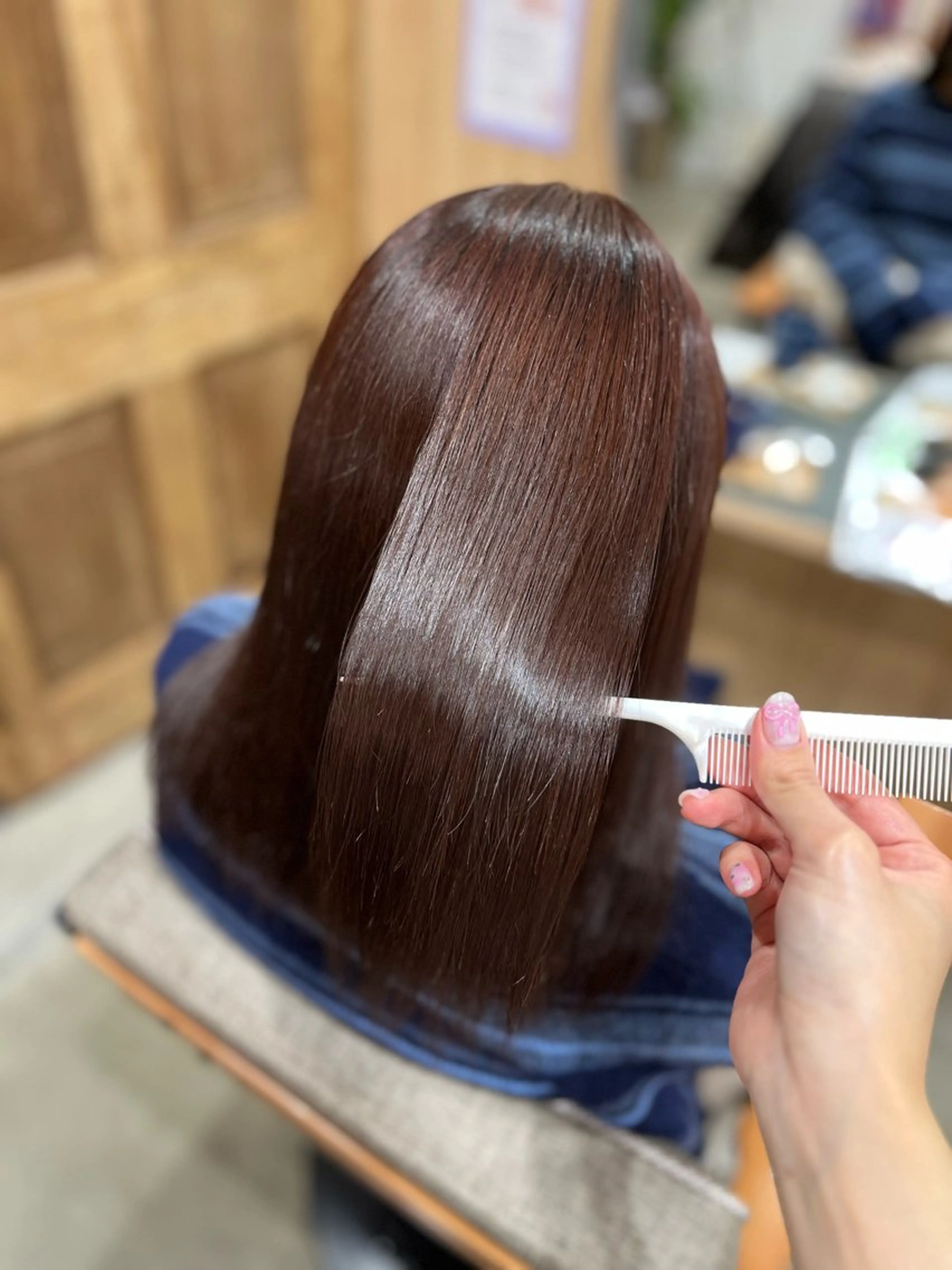 ミディアム カラー ヘアカラー トリートメント 髪質改善/艶髪🫧 ｼｽﾞｸ🦥🌿のヘアスタイル