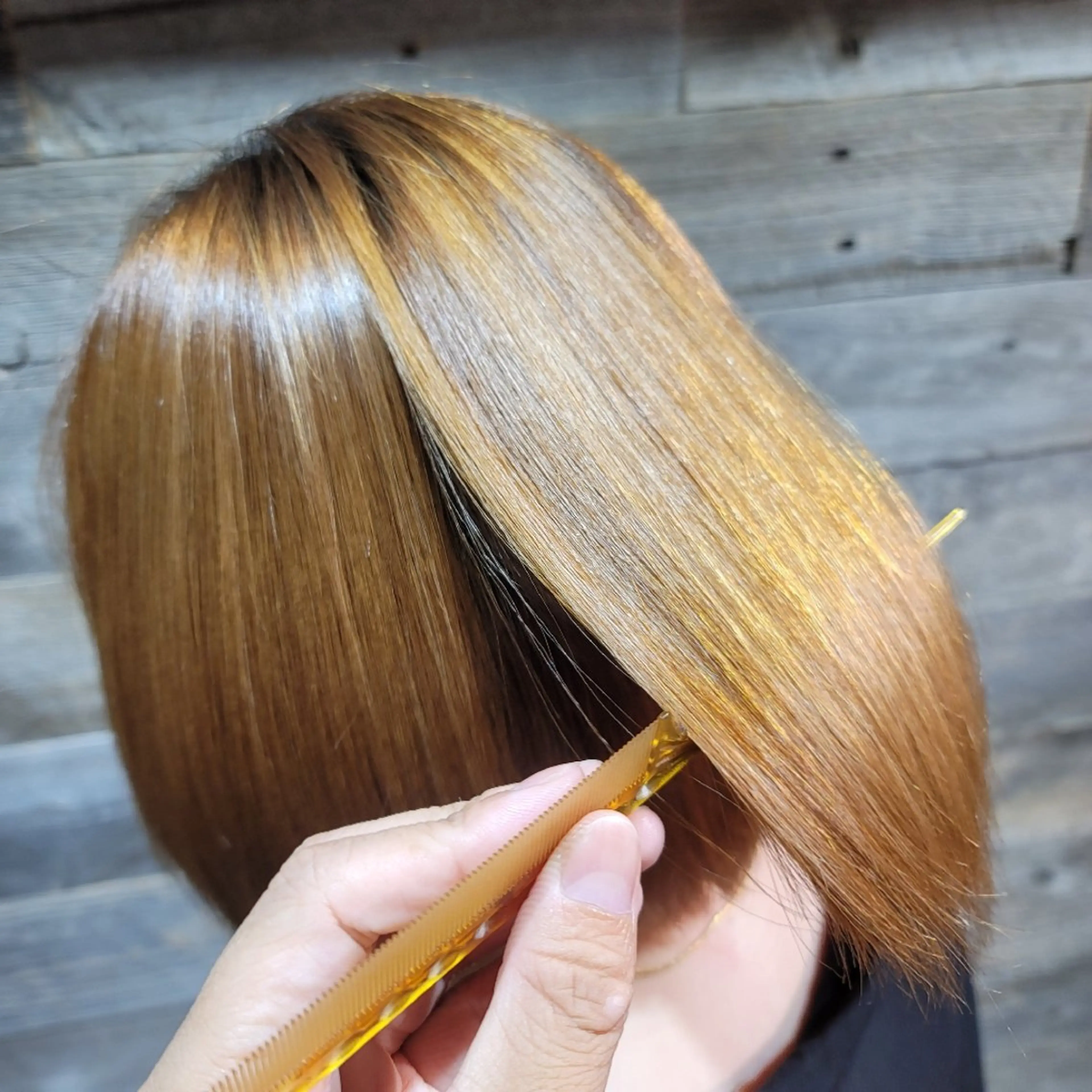 ミディアム 縮毛矯正 酸性ストレート ツヤ髪専門美容師✨️ ナカノユウキのヘアスタイル