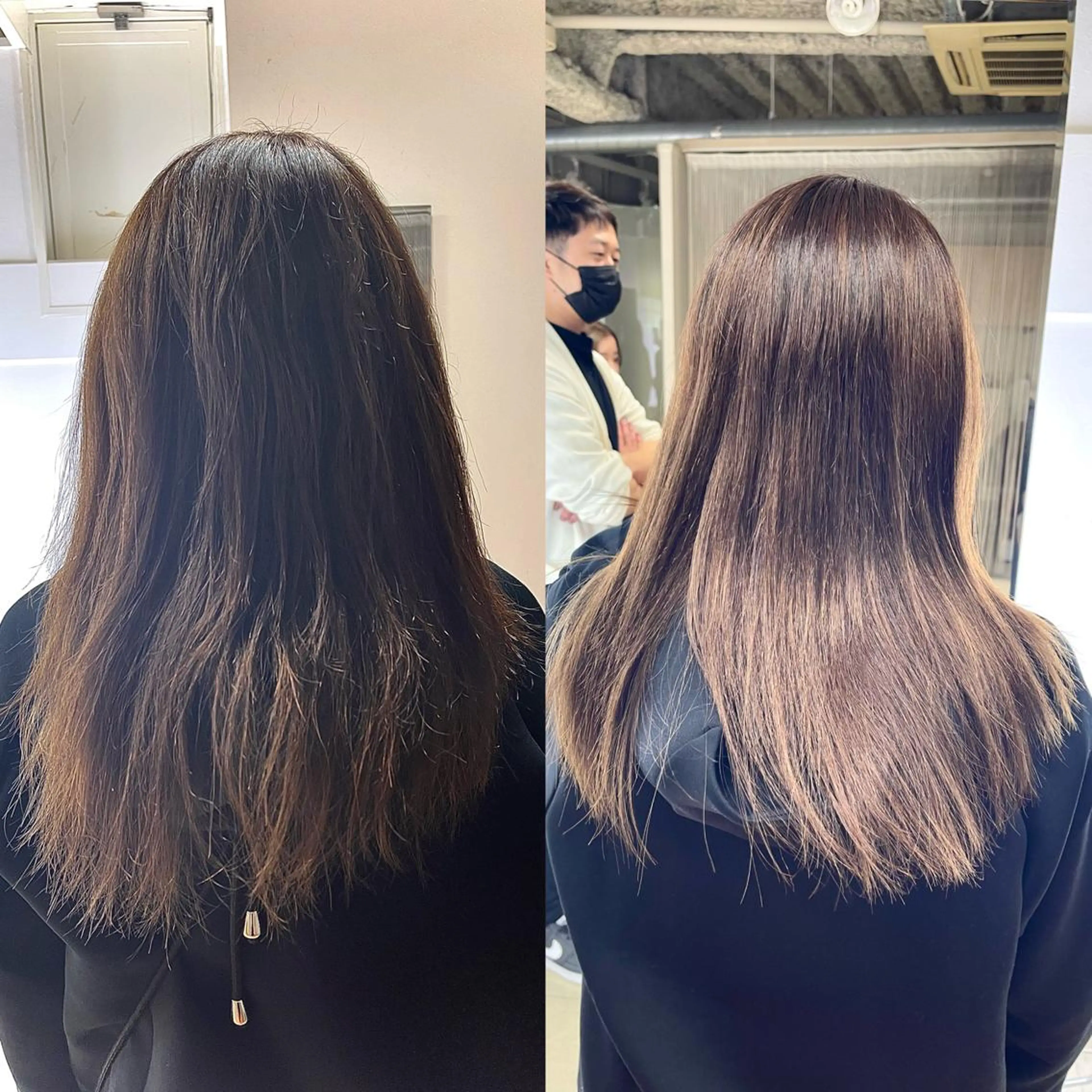 ミディアム パーマ 鶴﨑 美優亜のヘアスタイル