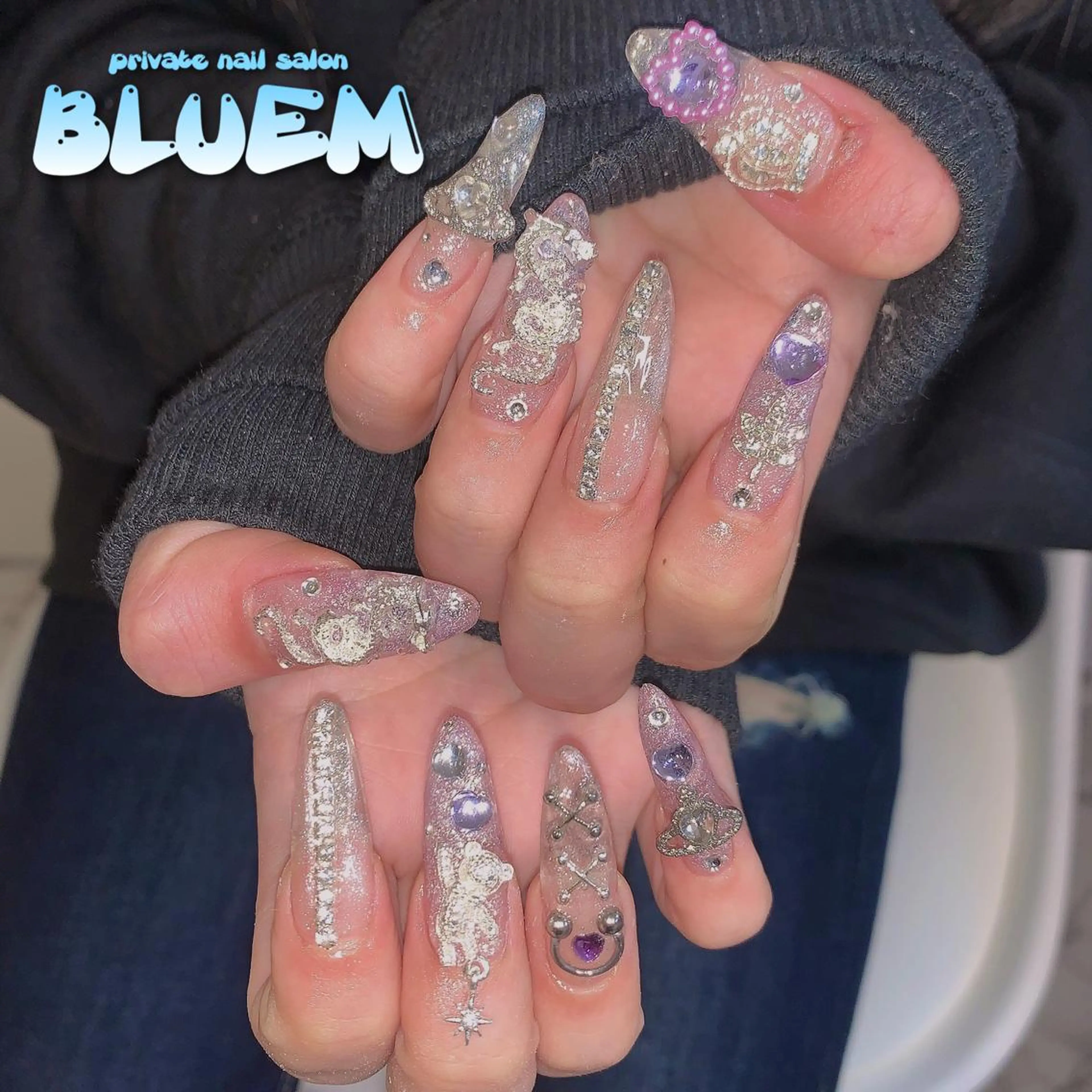 ネイル ハンドネイル BLUEM なな🐶のネイルデザイン