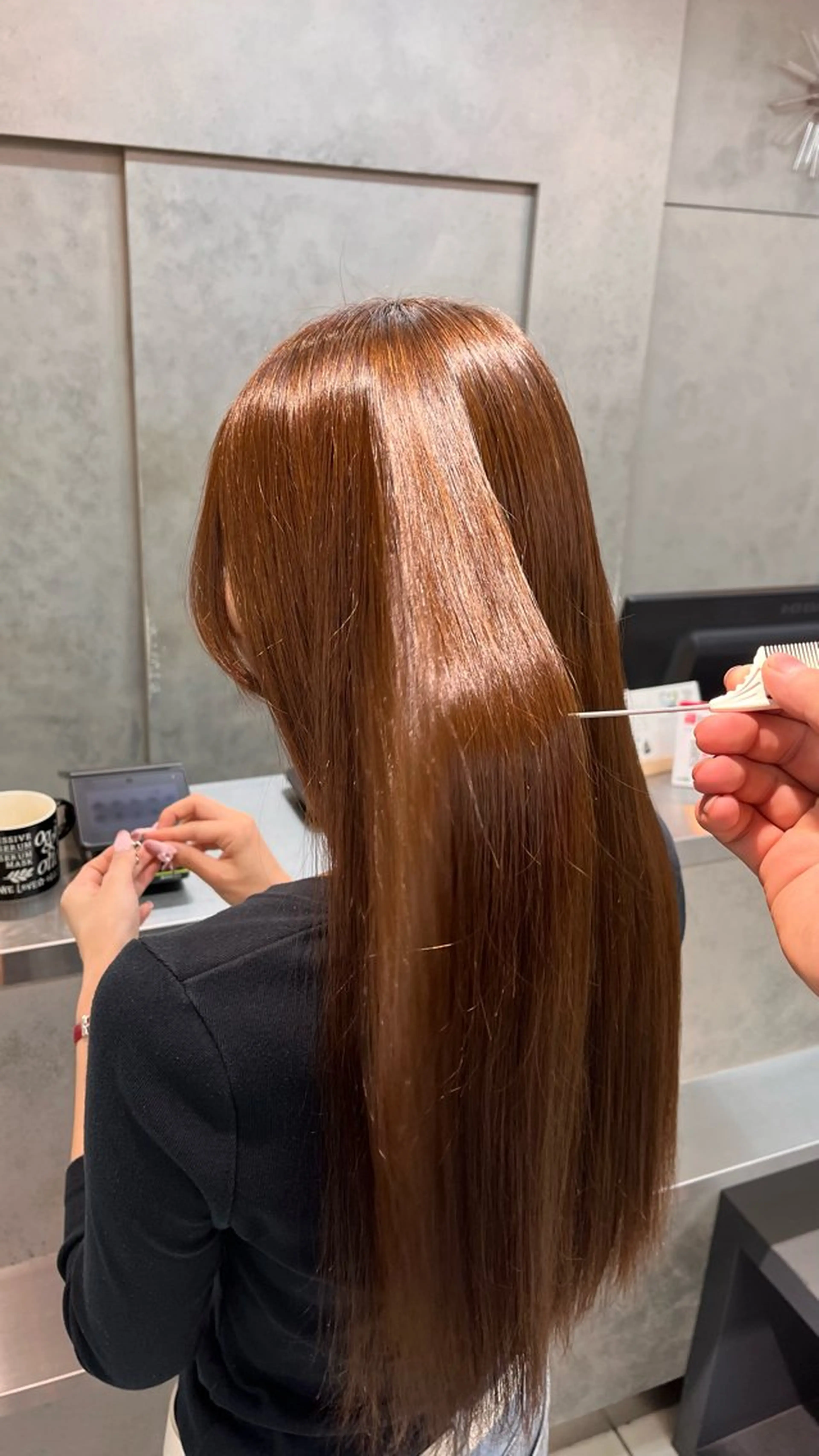 ロング 縮毛矯正 カットモデル募集中/ vain はるのヘアスタイル